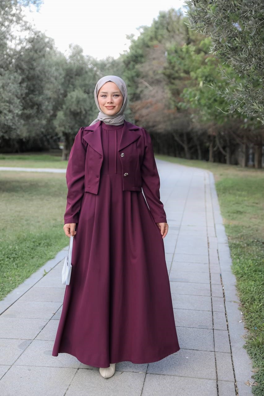 7191 Asil Duruş İkili Takım - Bordo