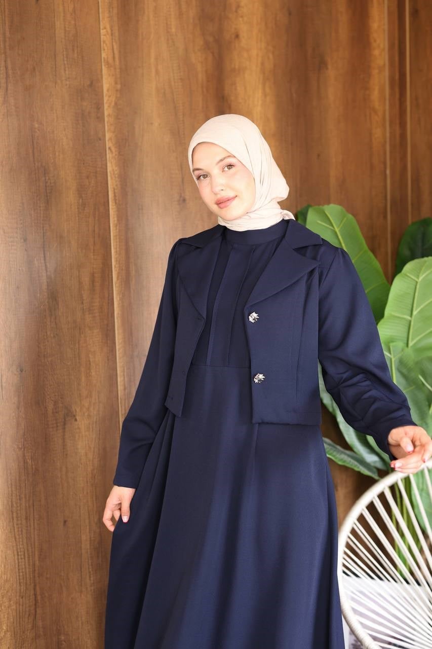 7191 Asil Duruş İkili Takım - Lacivert 