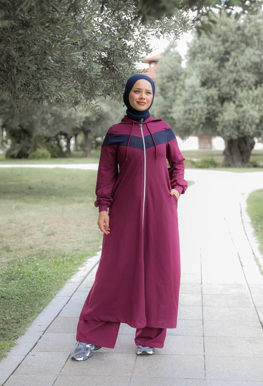 7193 Mevsimlik Konfor Takım - Bordo