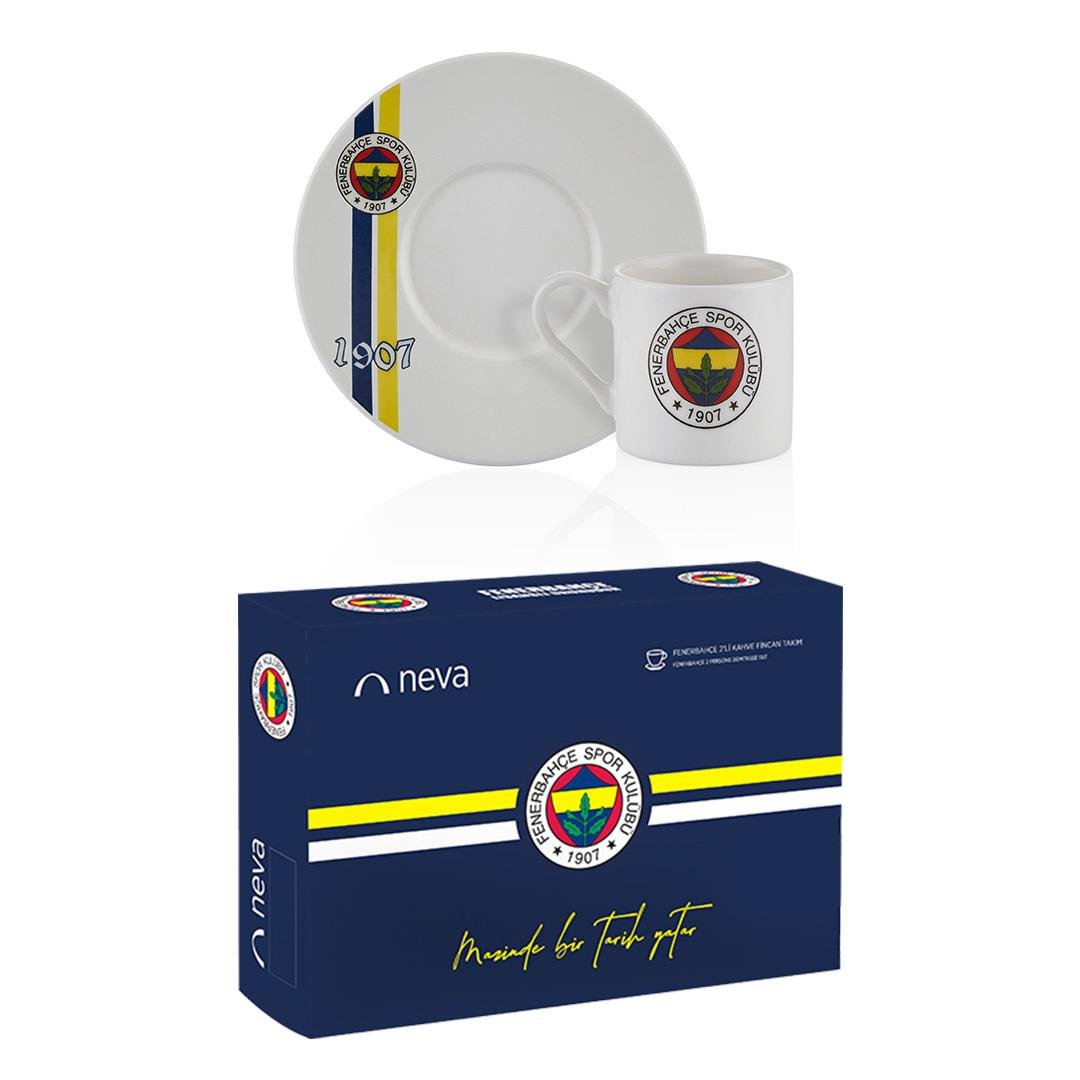 Neva N3419 Fenerbahçe Lisanslı 1907 2'li Kahve Fincan Takımı-ZC076TDS02***