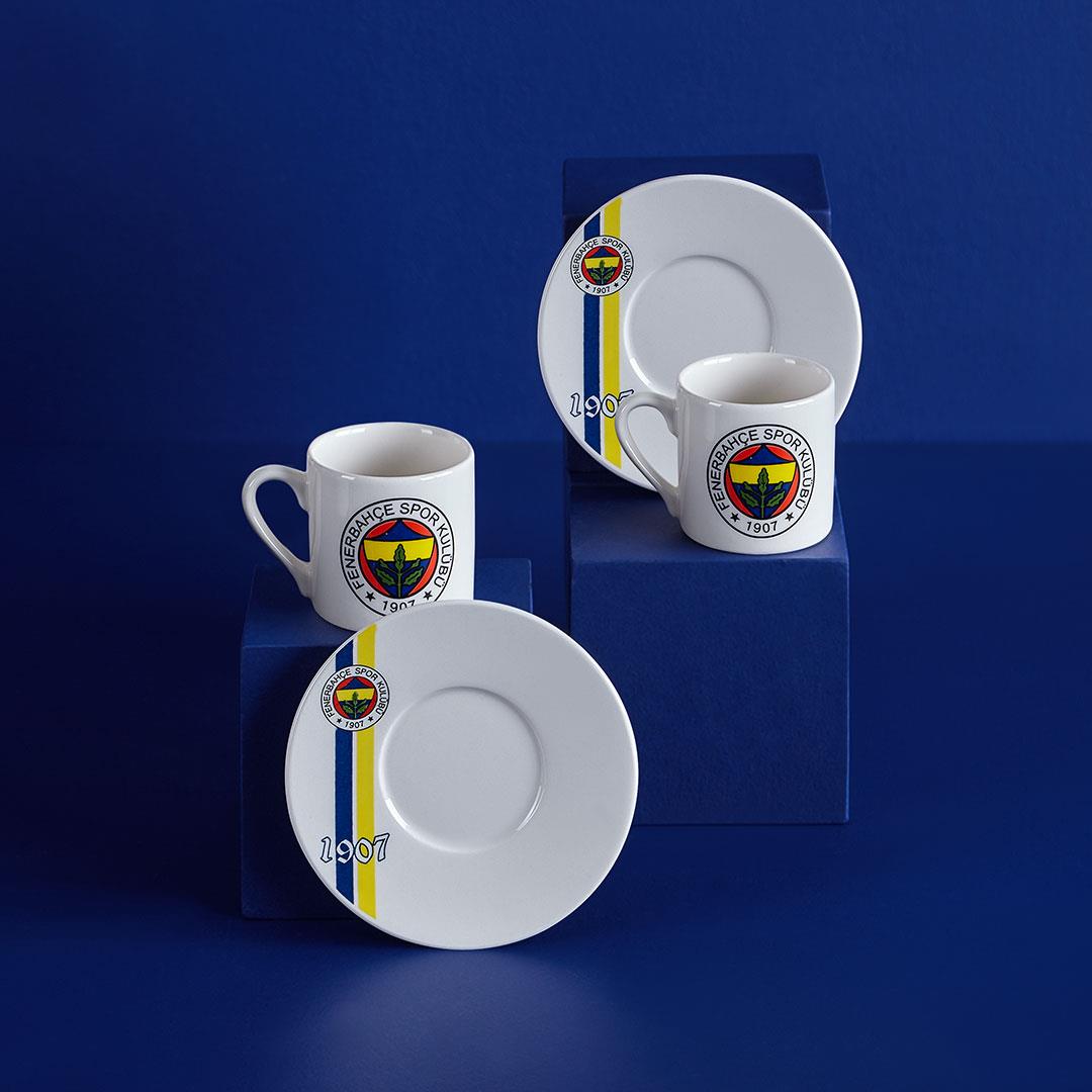 Neva N3419 Fenerbahçe Lisanslı 1907 2'li Kahve Fincan Takımı-ZC076TDS02***