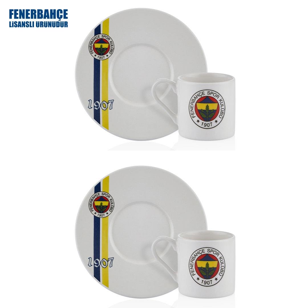 Neva N3419 Fenerbahçe Lisanslı 1907 2'li Kahve Fincan Takımı-ZC076TDS02***