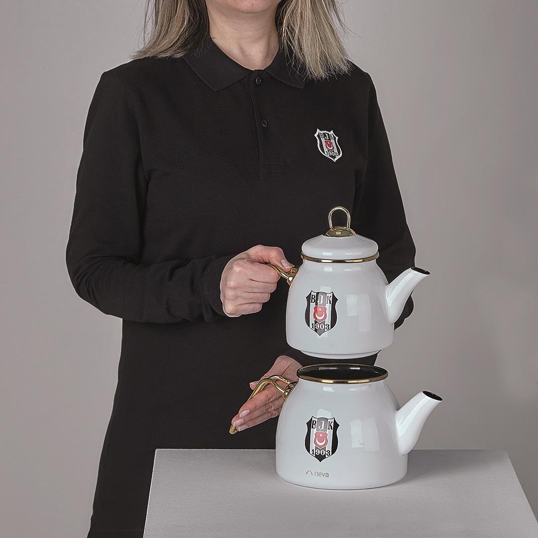 Neva N3434 Beşiktaş Lisanslı Arma Logo Çaydanlık