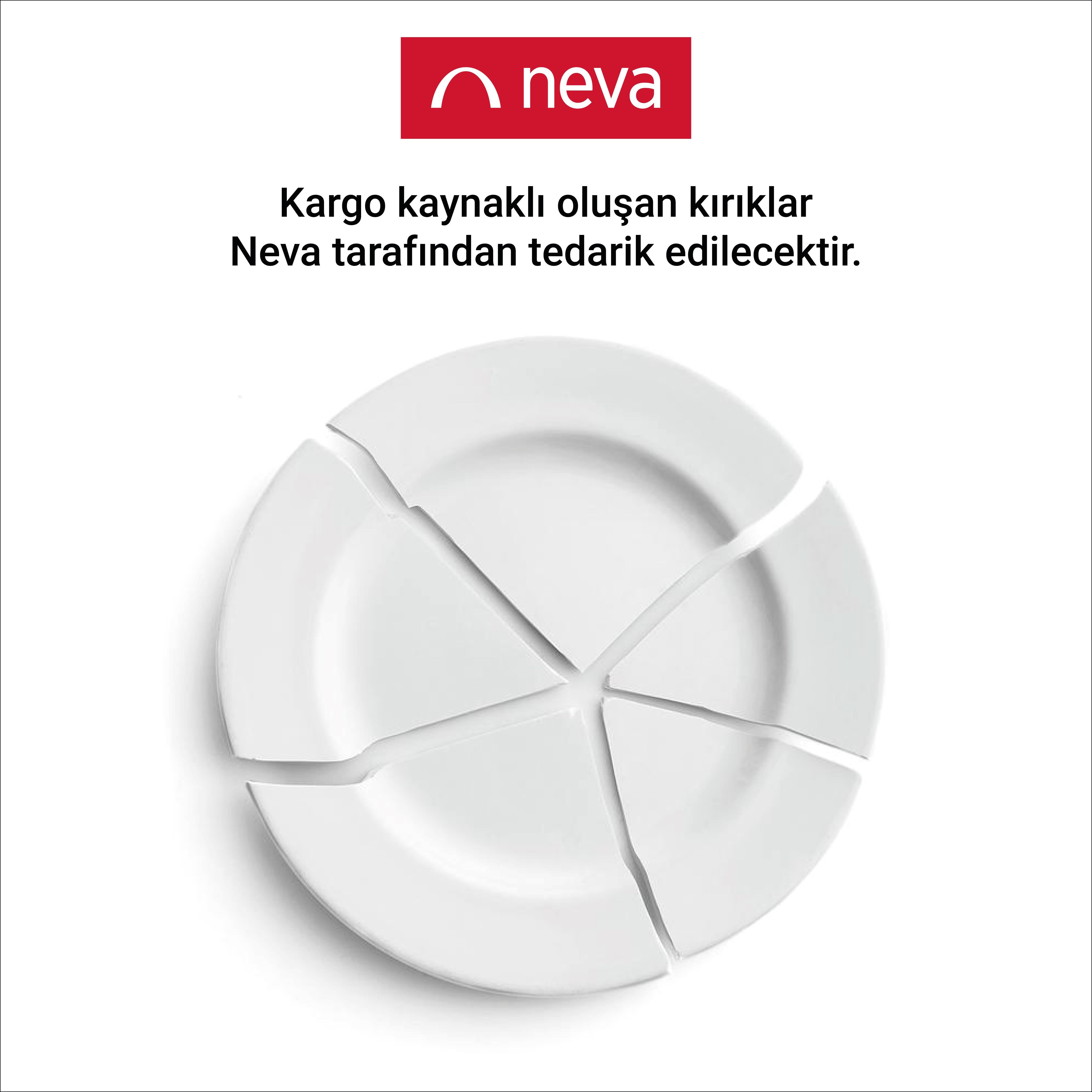 Neva N3524 Platin İkon 28 Parça 6 Kişilik Yemek Takımı