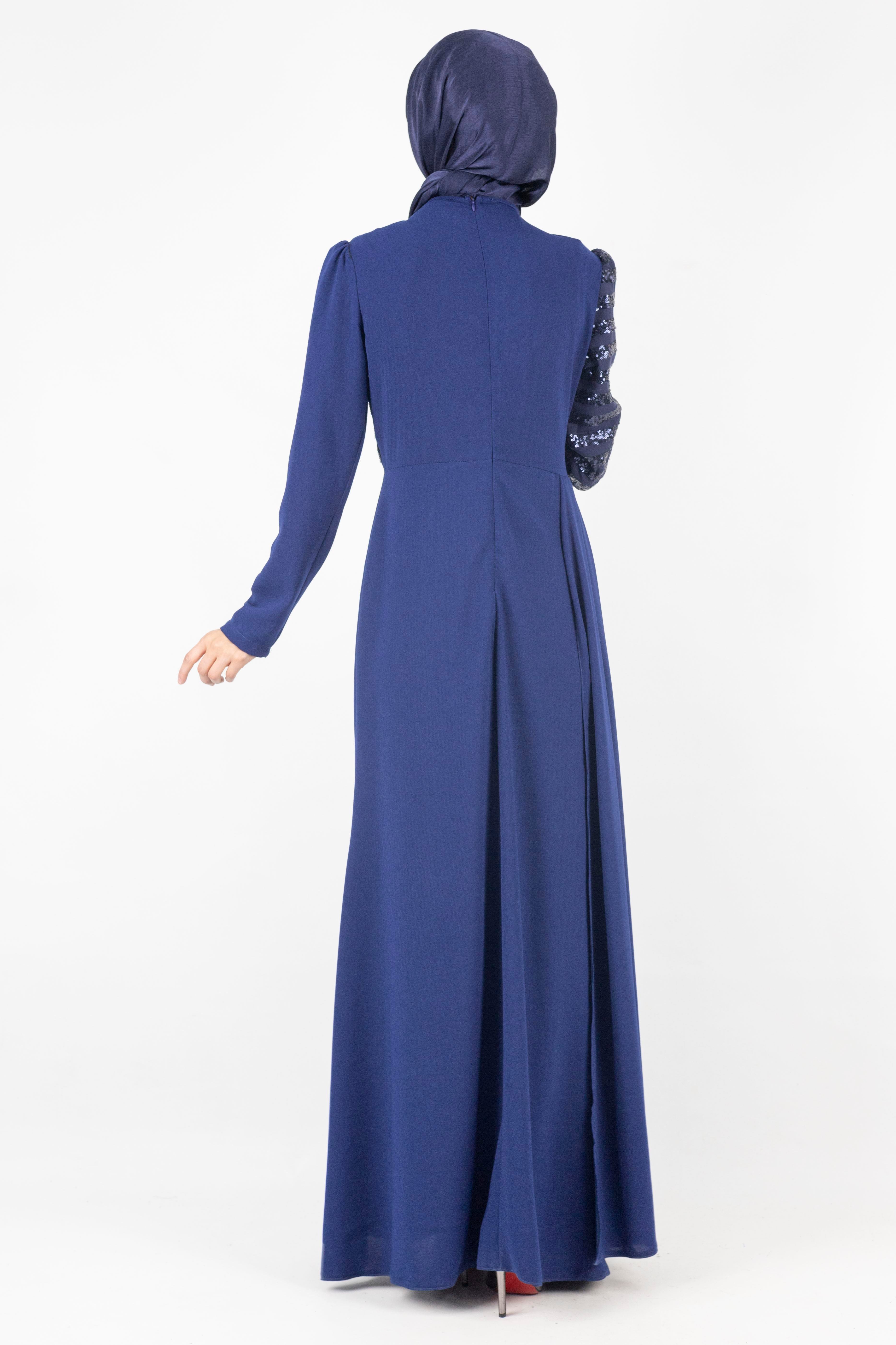 Abiye Elbise Lacivert OTW2719