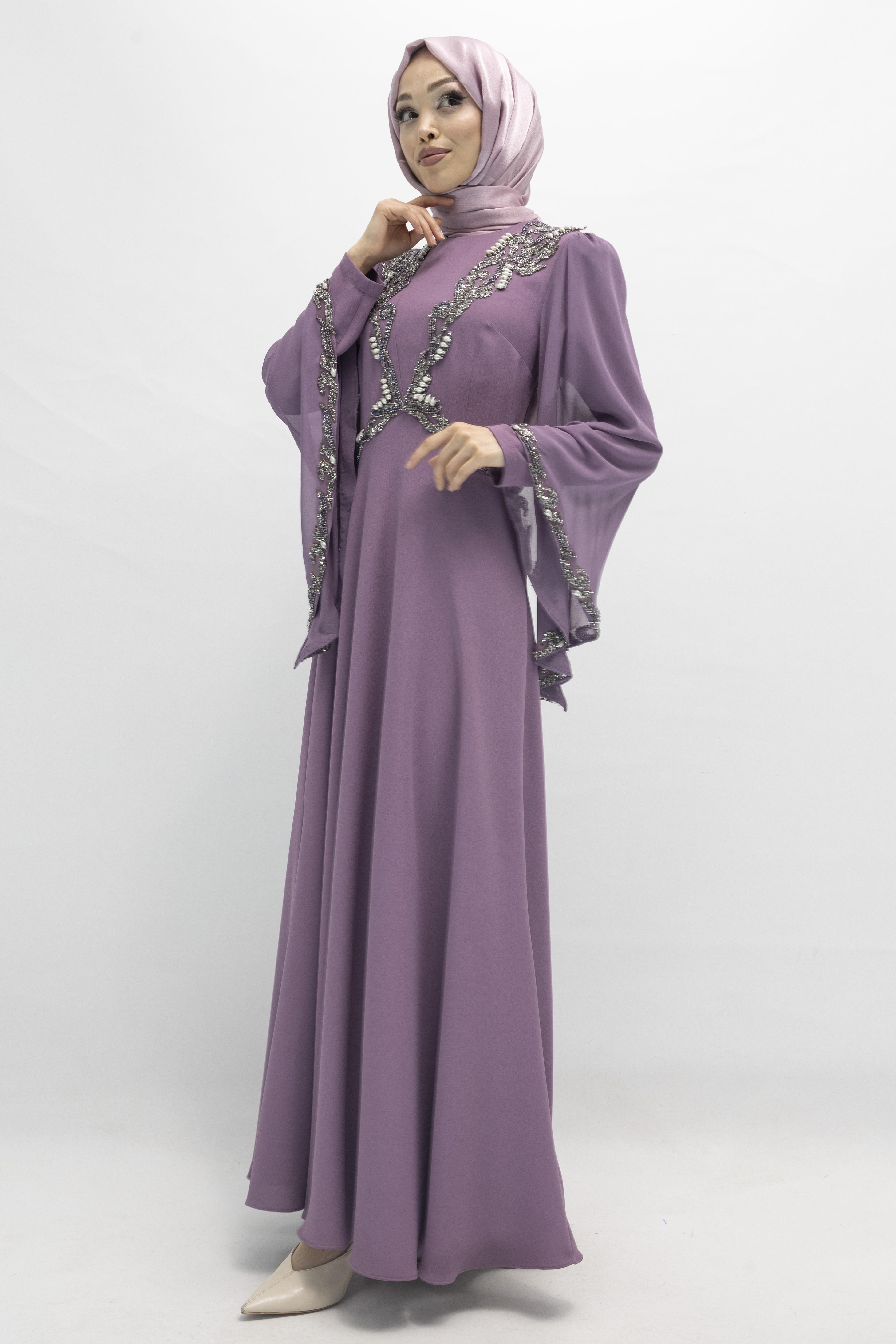 Abiye Elbise Lila OTW38120