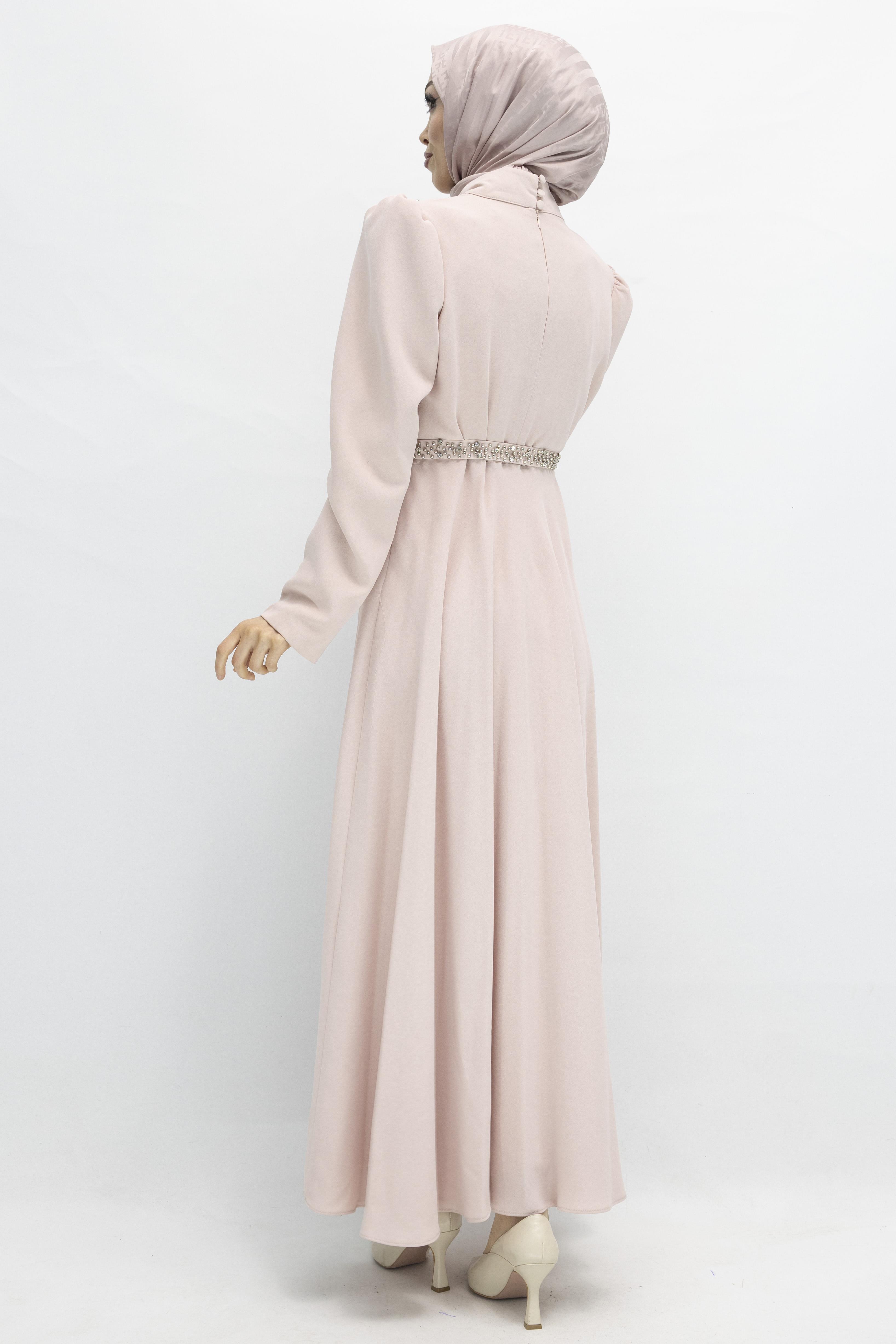 Abiye Elbise Pudra OTW38133