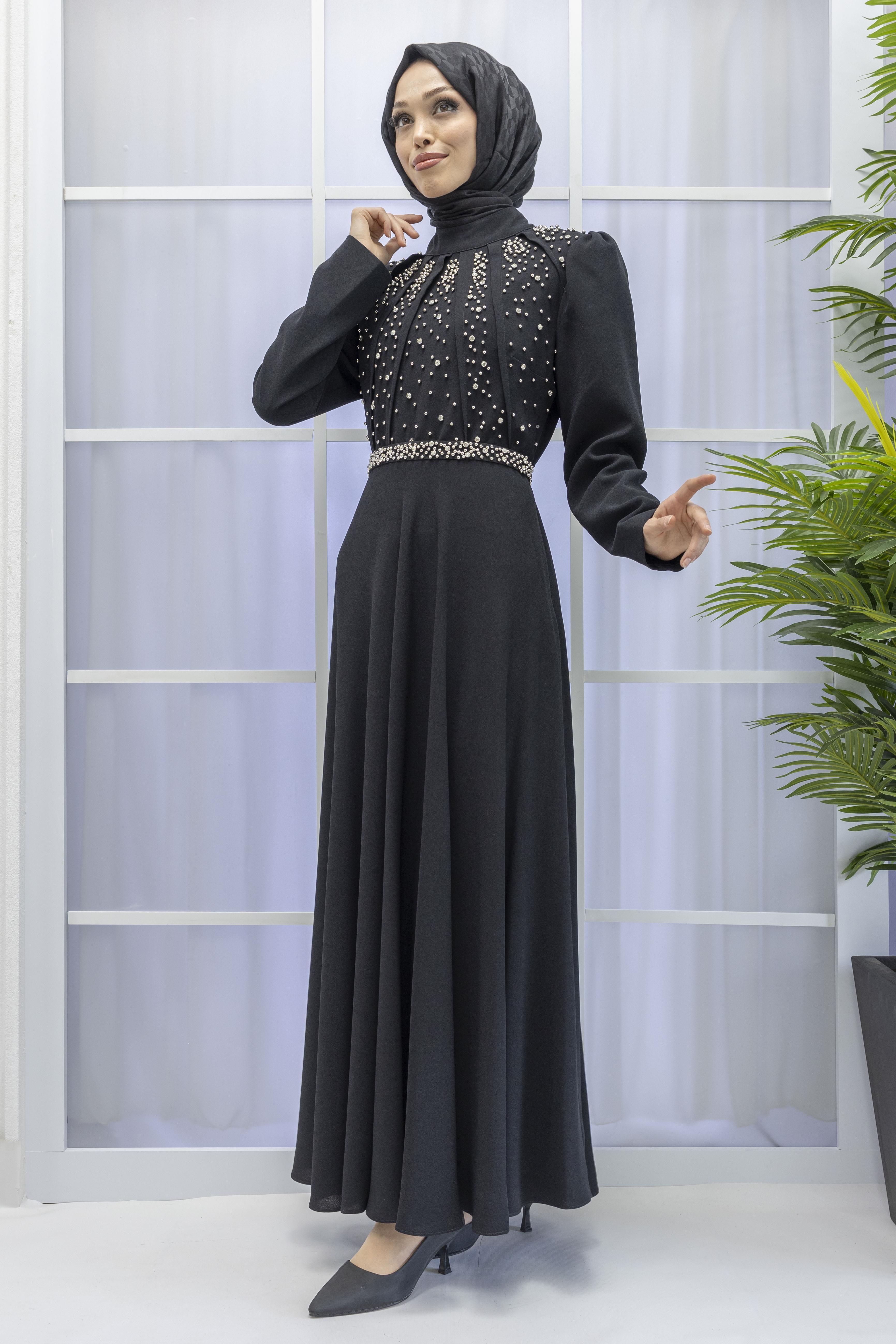 Abiye Elbise Siyah OTW38133