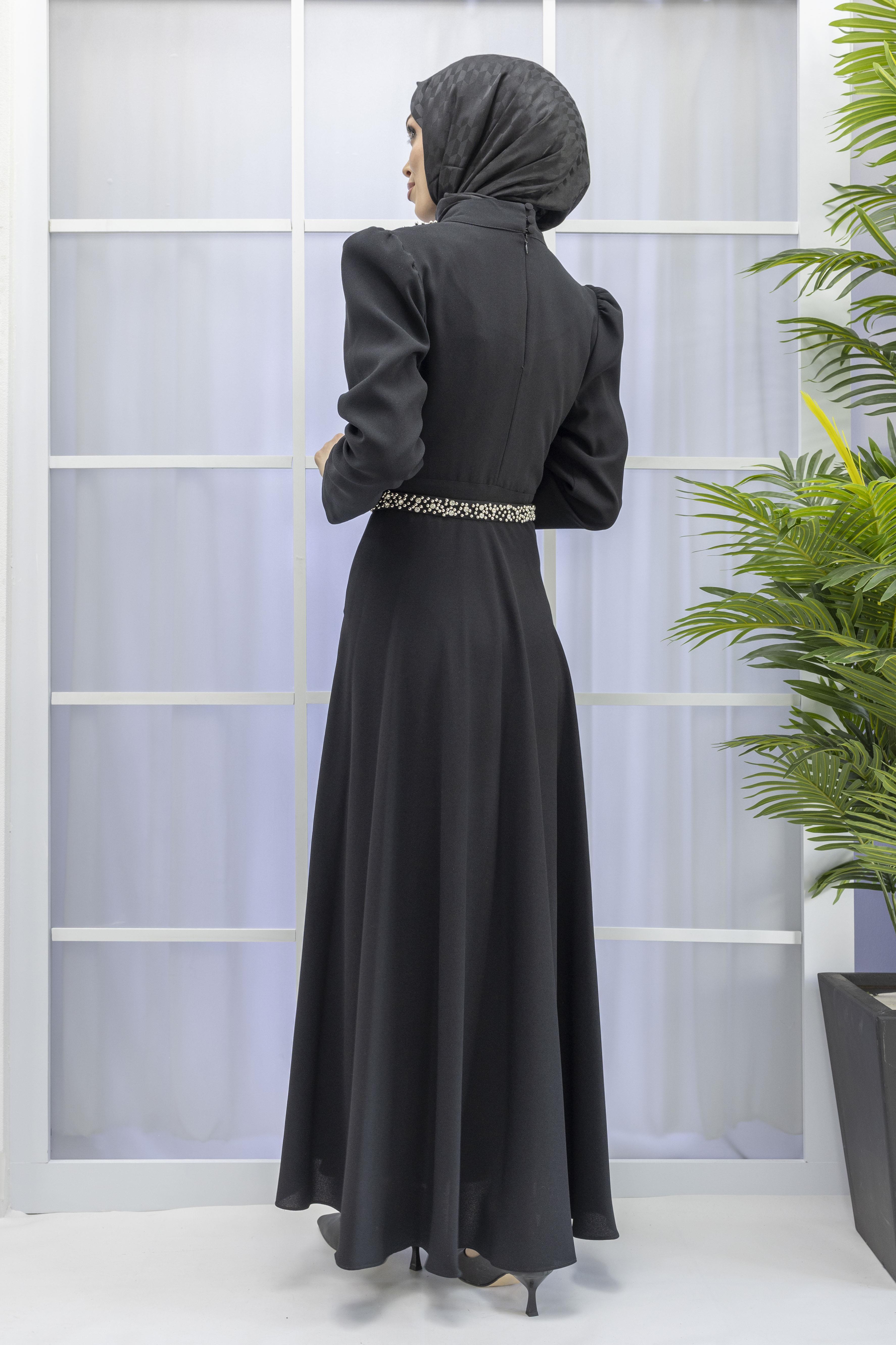 Abiye Elbise Siyah OTW38133