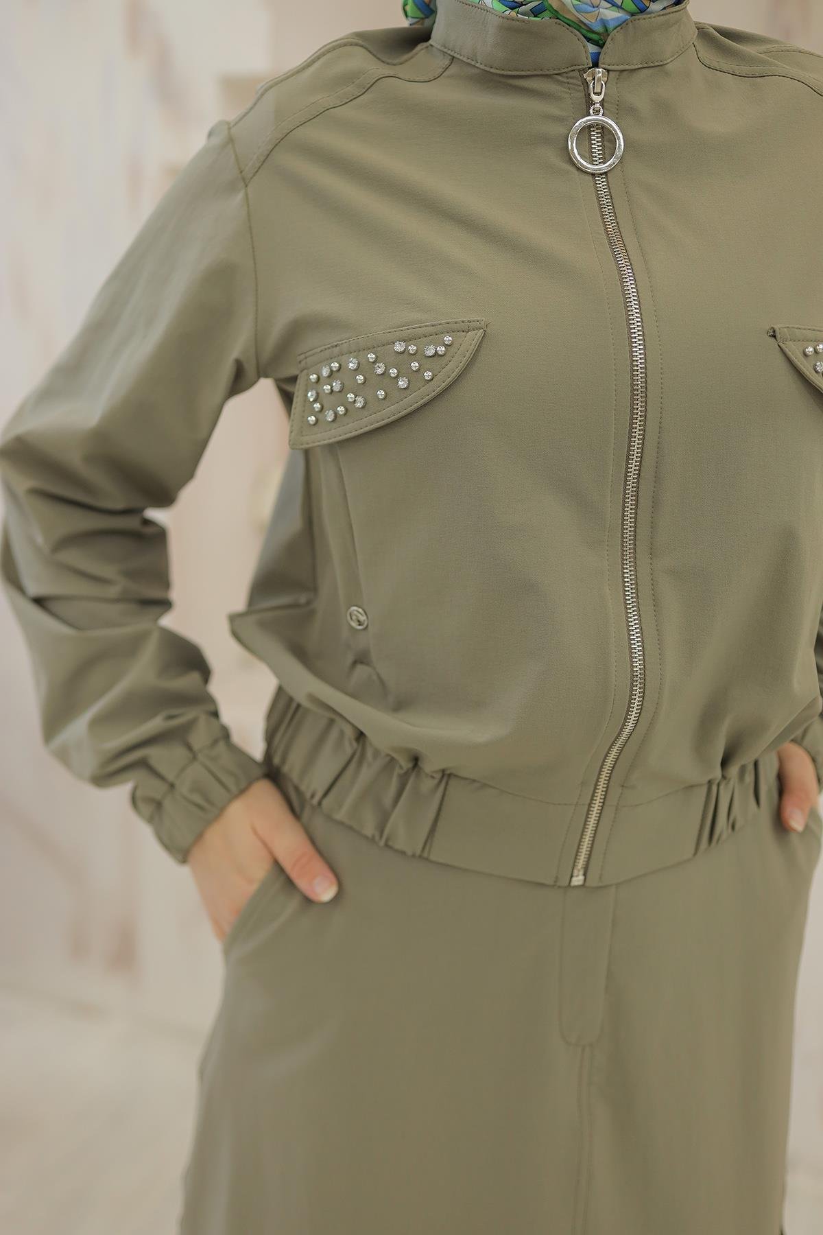 Armine Etekli Takım Haki OTW627