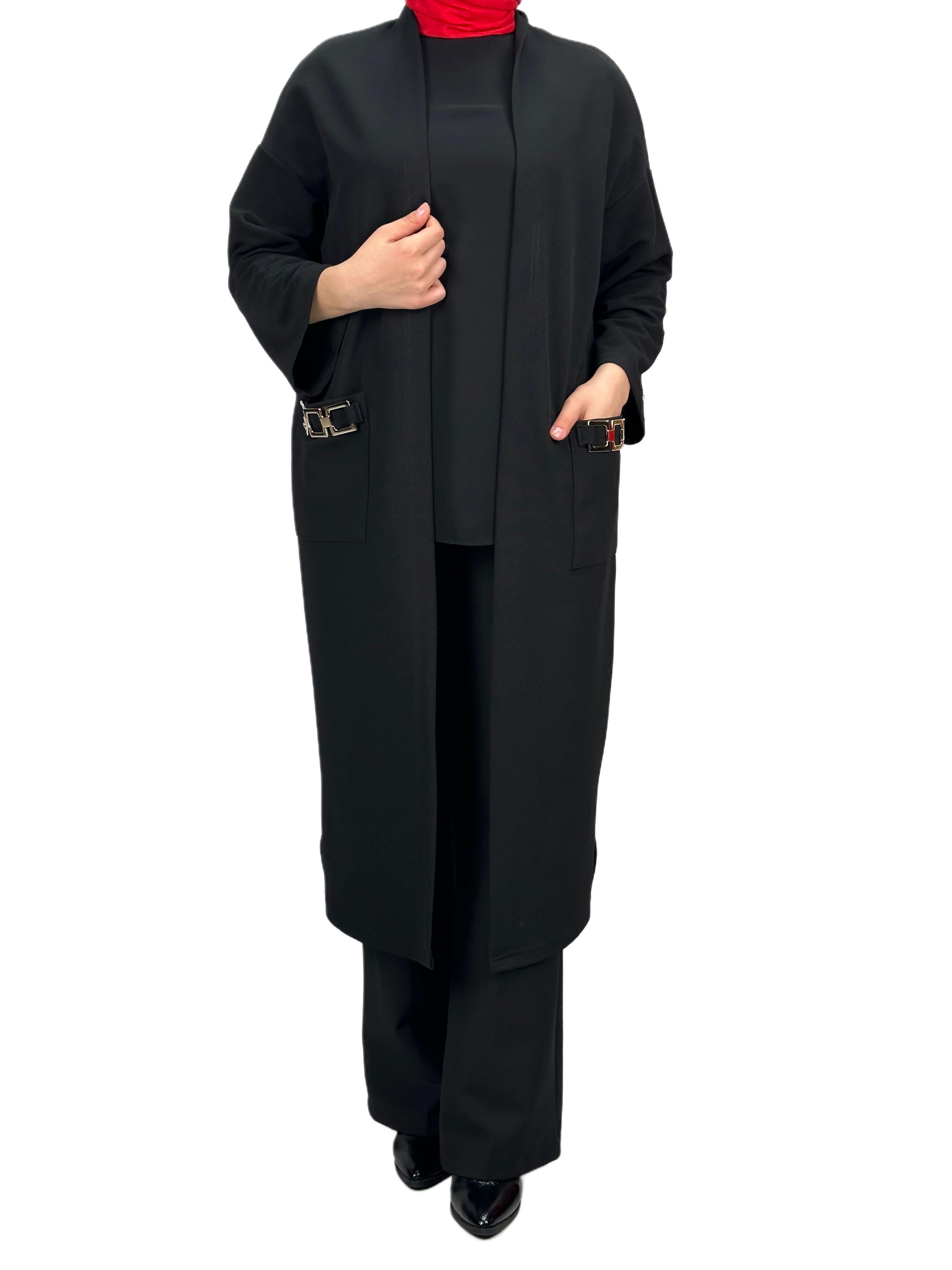 Armine Giy Çık Hırka Siyah OTW548