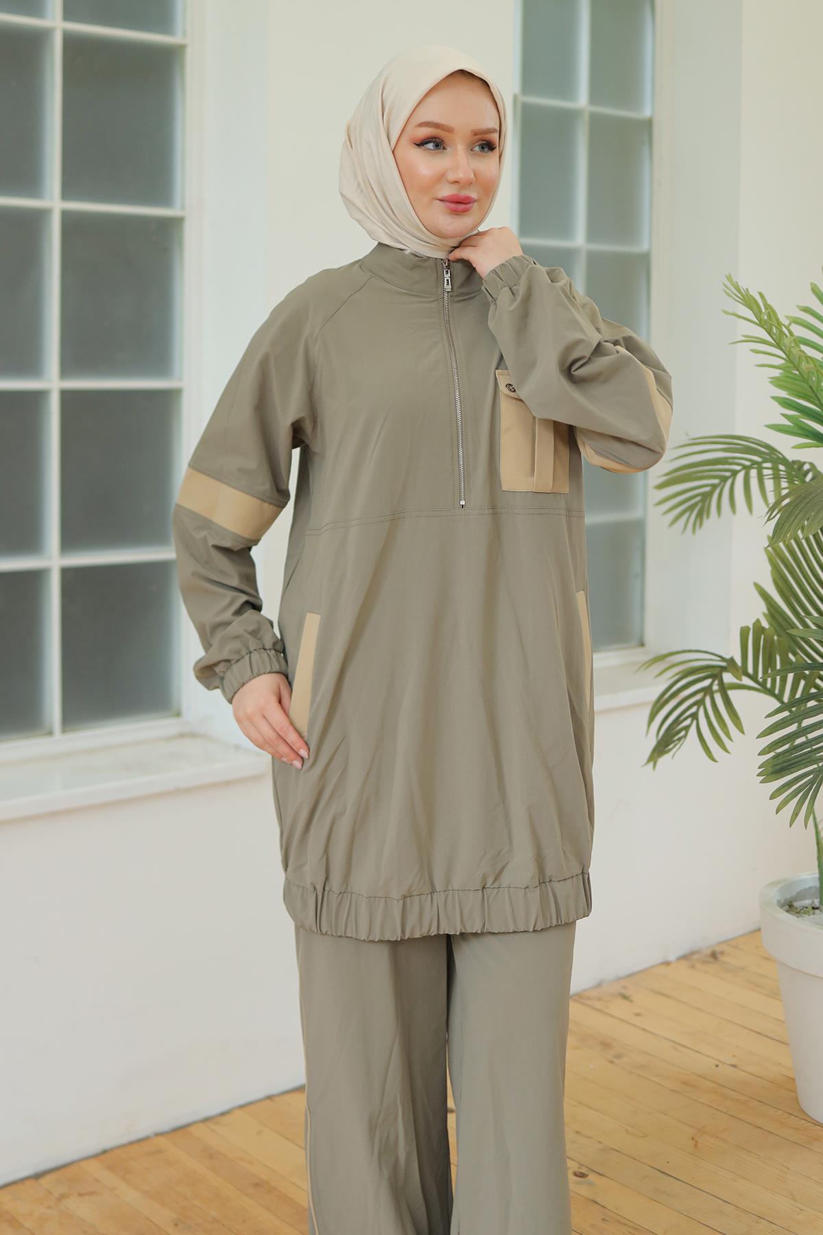 Armine Pantolonlu Takım Haki OTW636