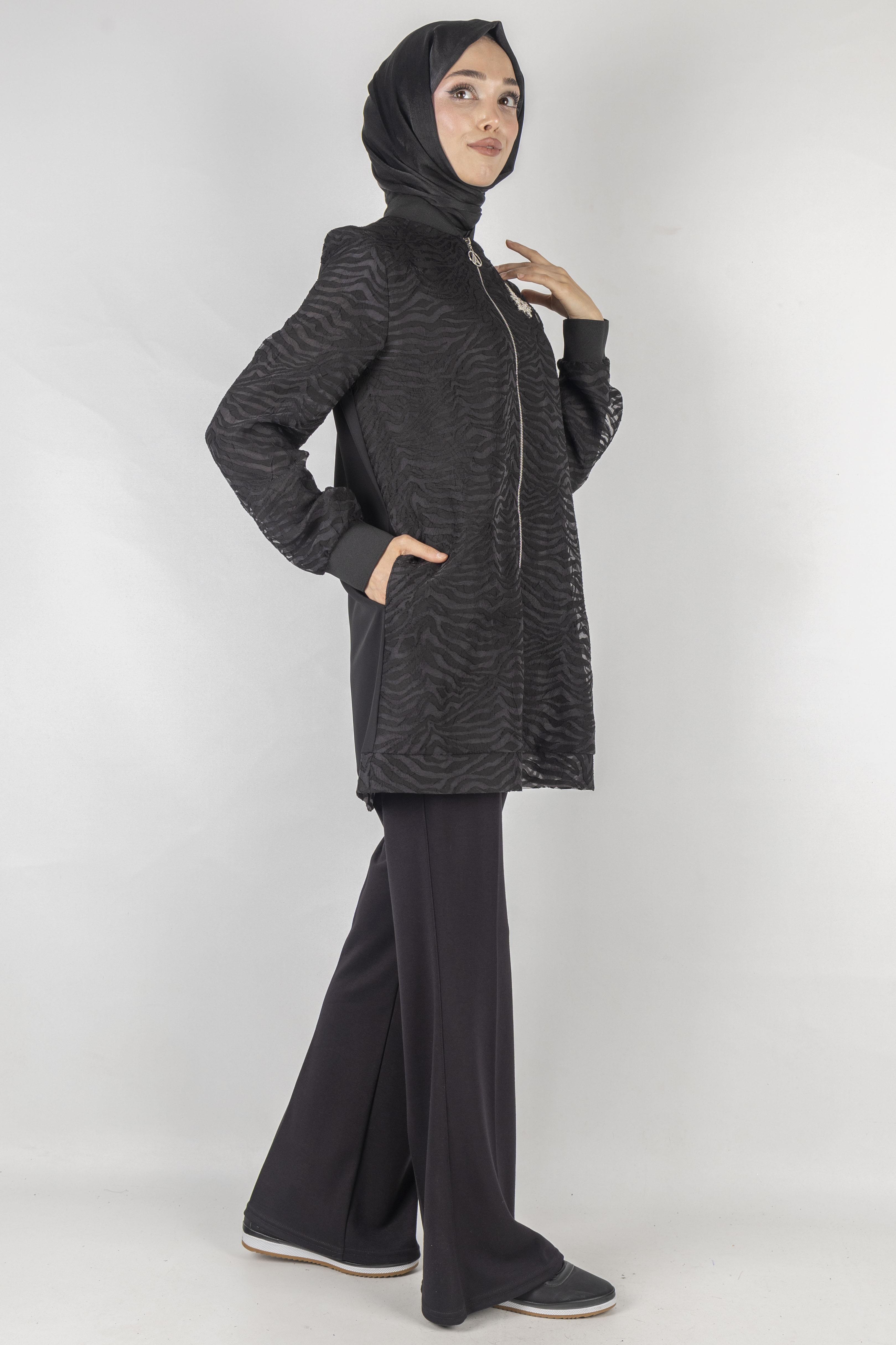Armine Trend Ceket Siyah OTW418