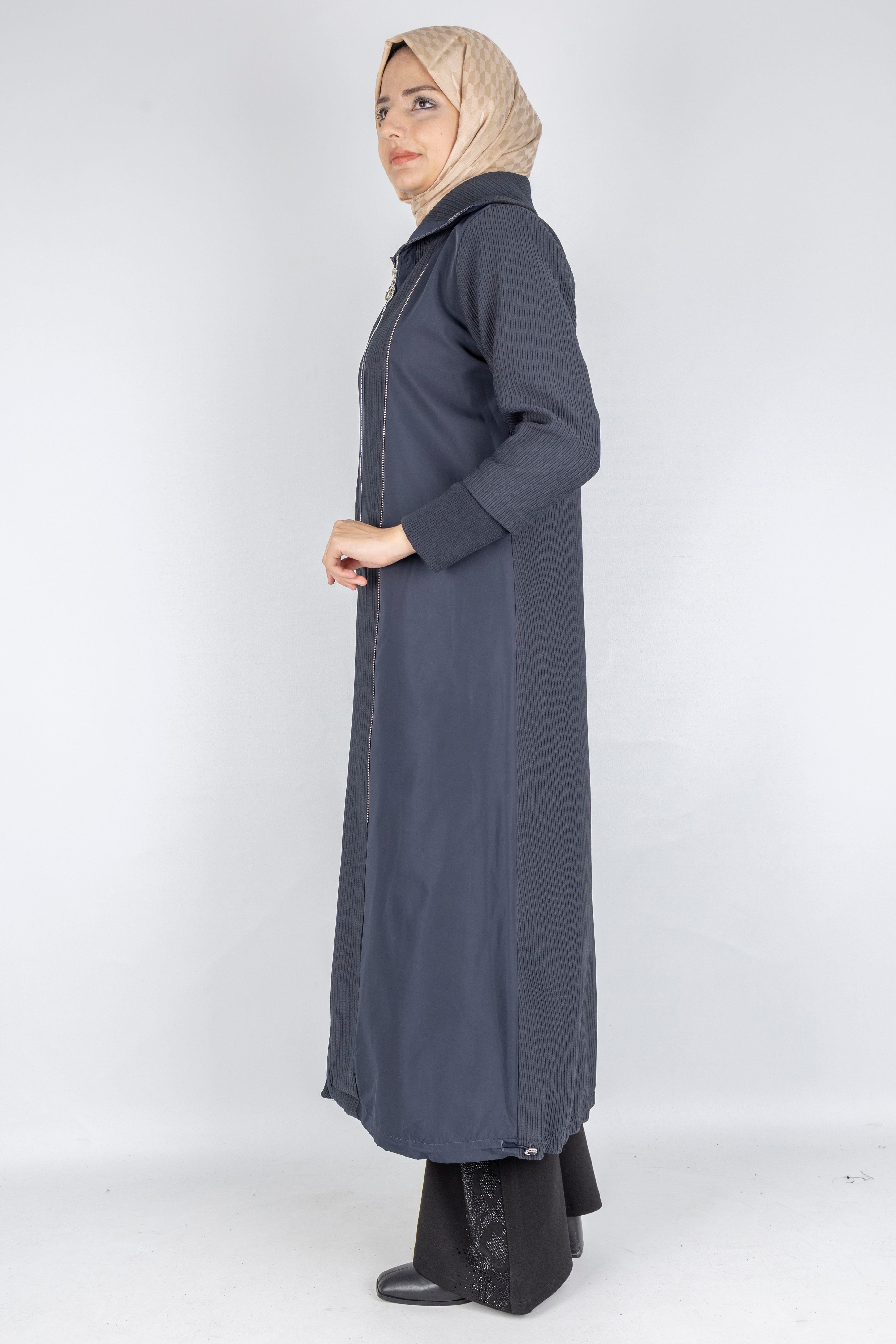 Astarlı Paraşüt Detaylı Tesettür Kap Lacivert OTW1582