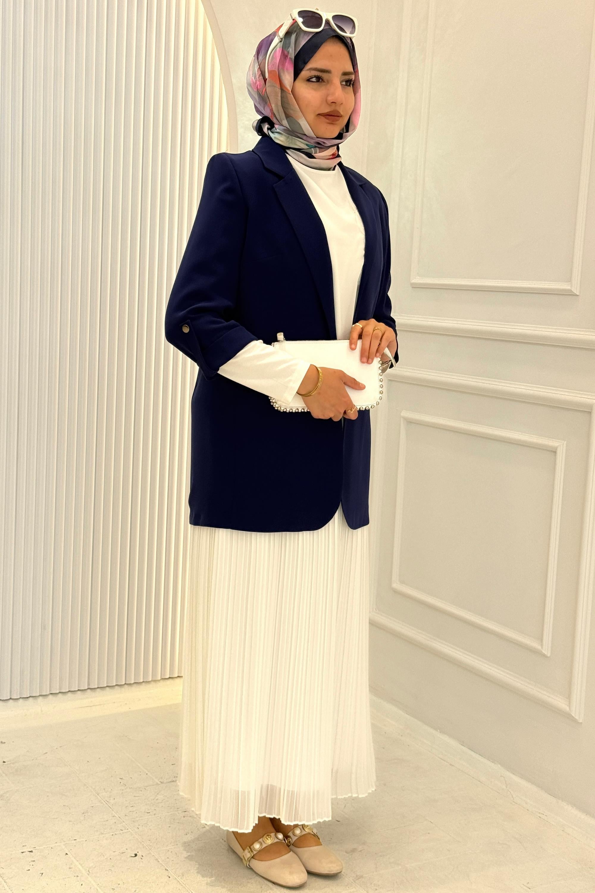 Astarsız Blazer Ceket Lacivert OTW1151