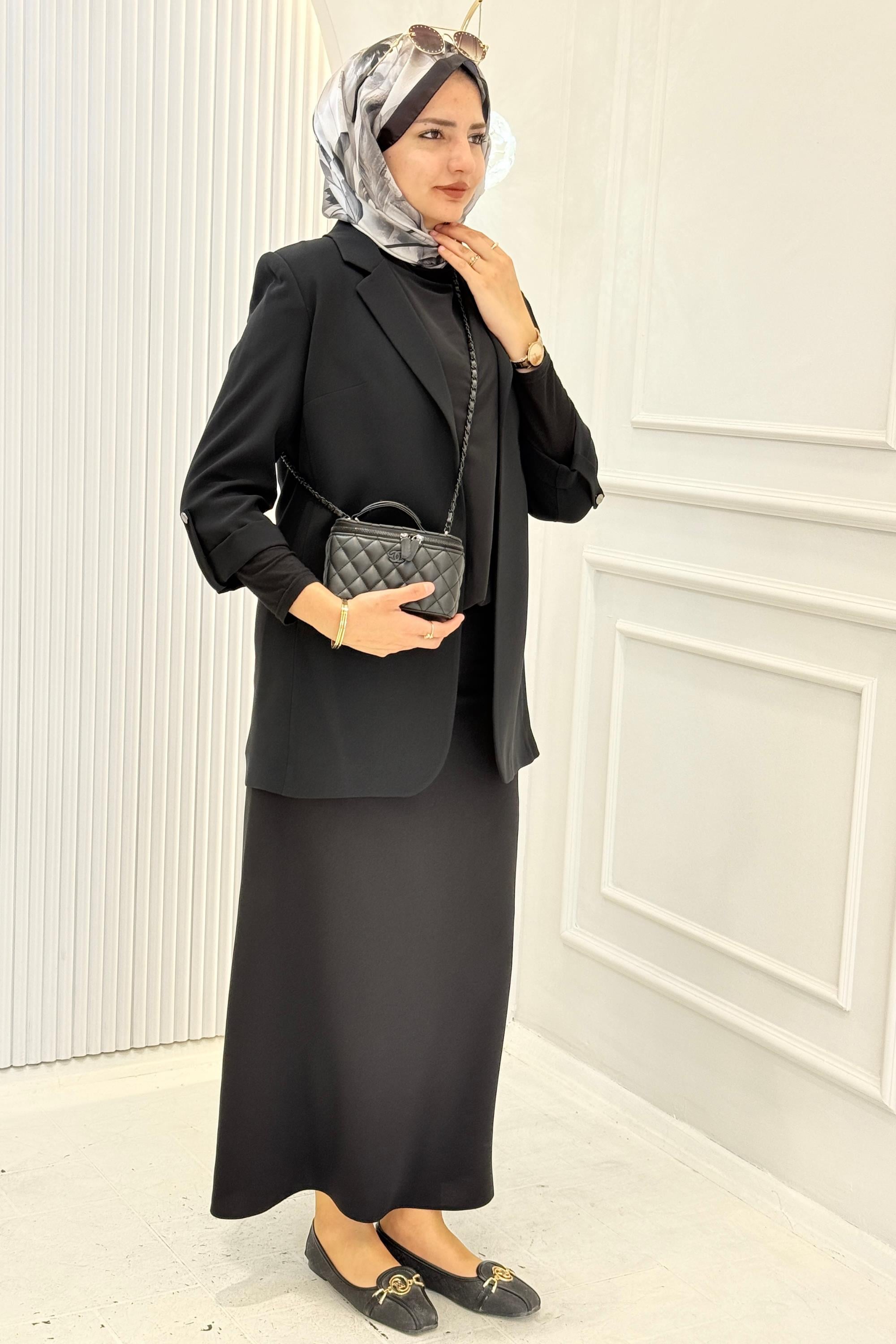 Astarsız Blazer Ceket Siyah OTW1151