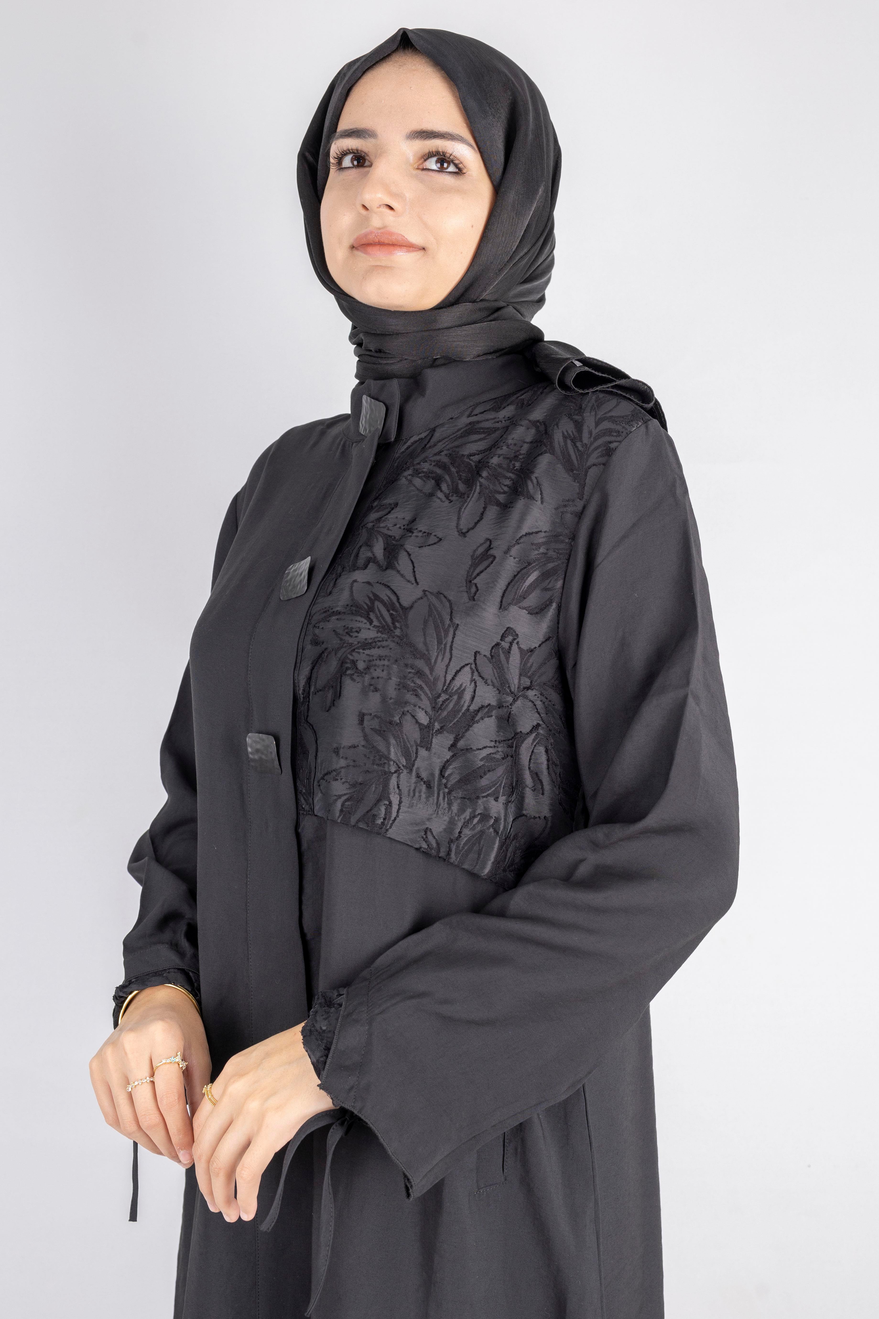 Bağlama Kol Detaylı Şık Kap Siyah OTW6009