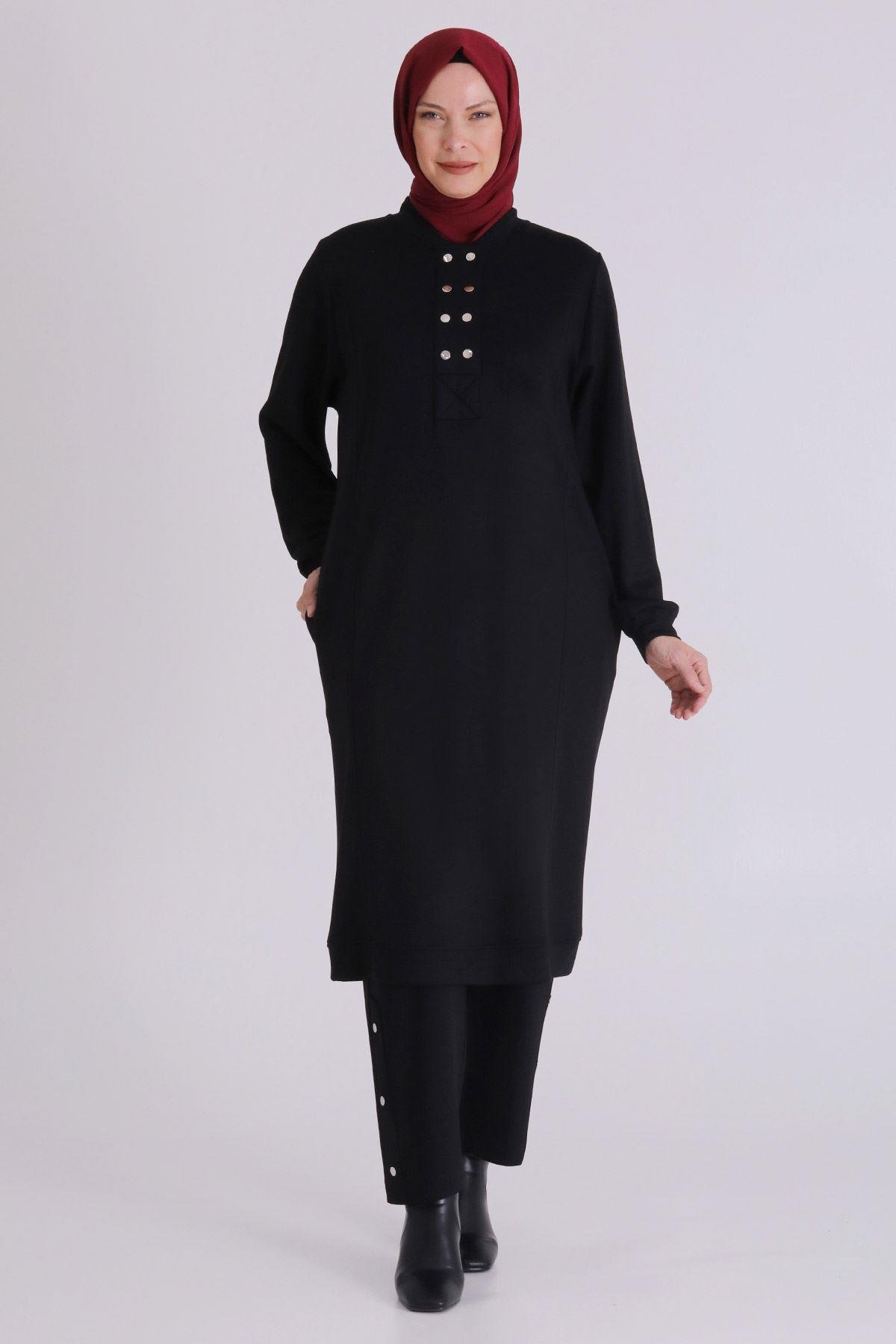 Behrem Pantolonlu Takım Siyah OTW3554