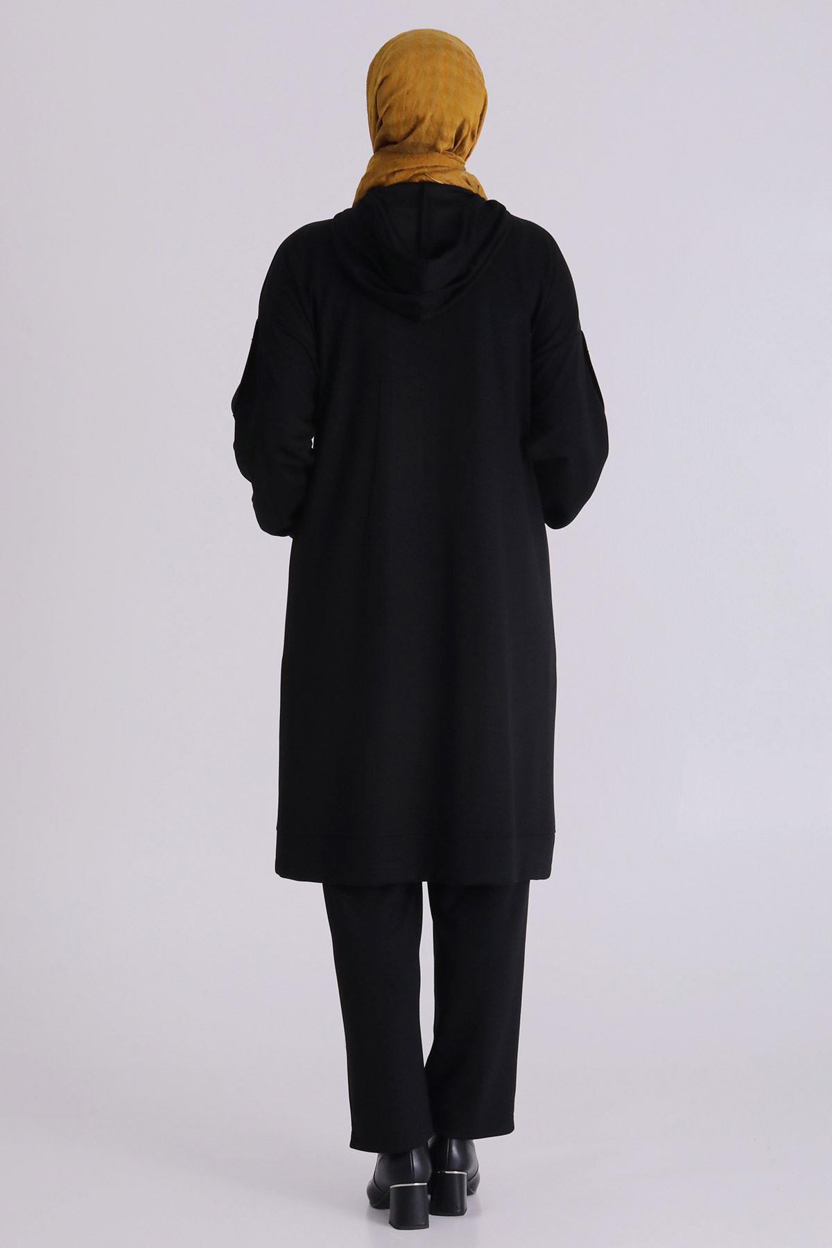 Behrem Pantolonlu Takım Siyah OTW3555