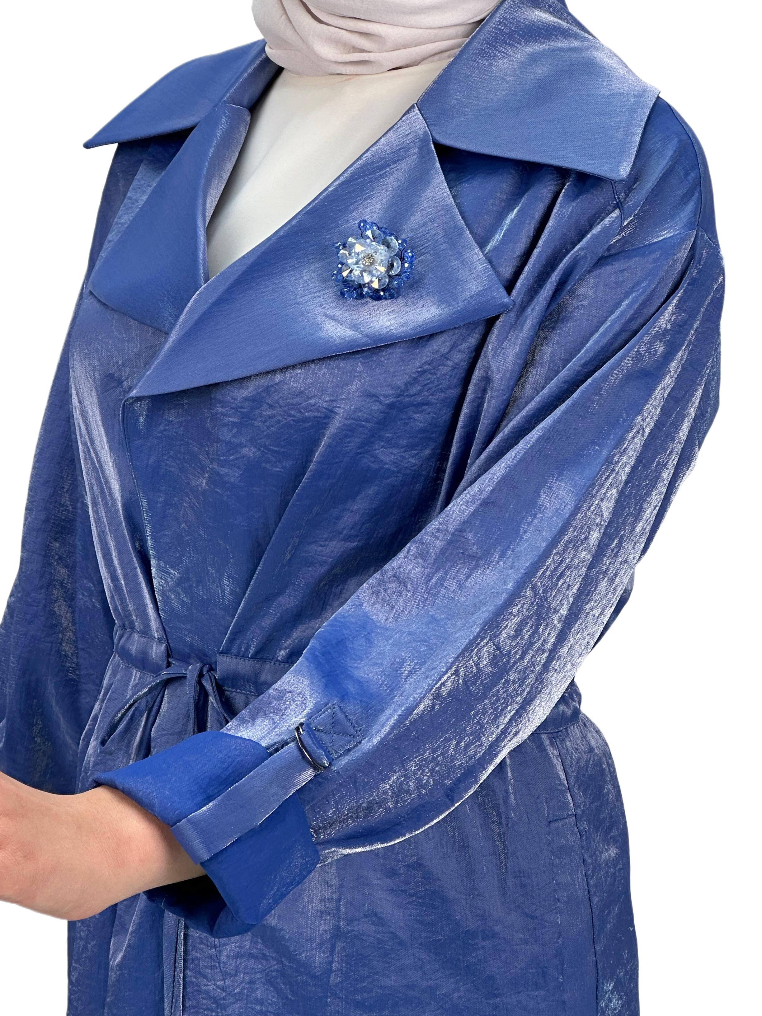 Belden Bağlamalı Ceket Lacivert OTW1103