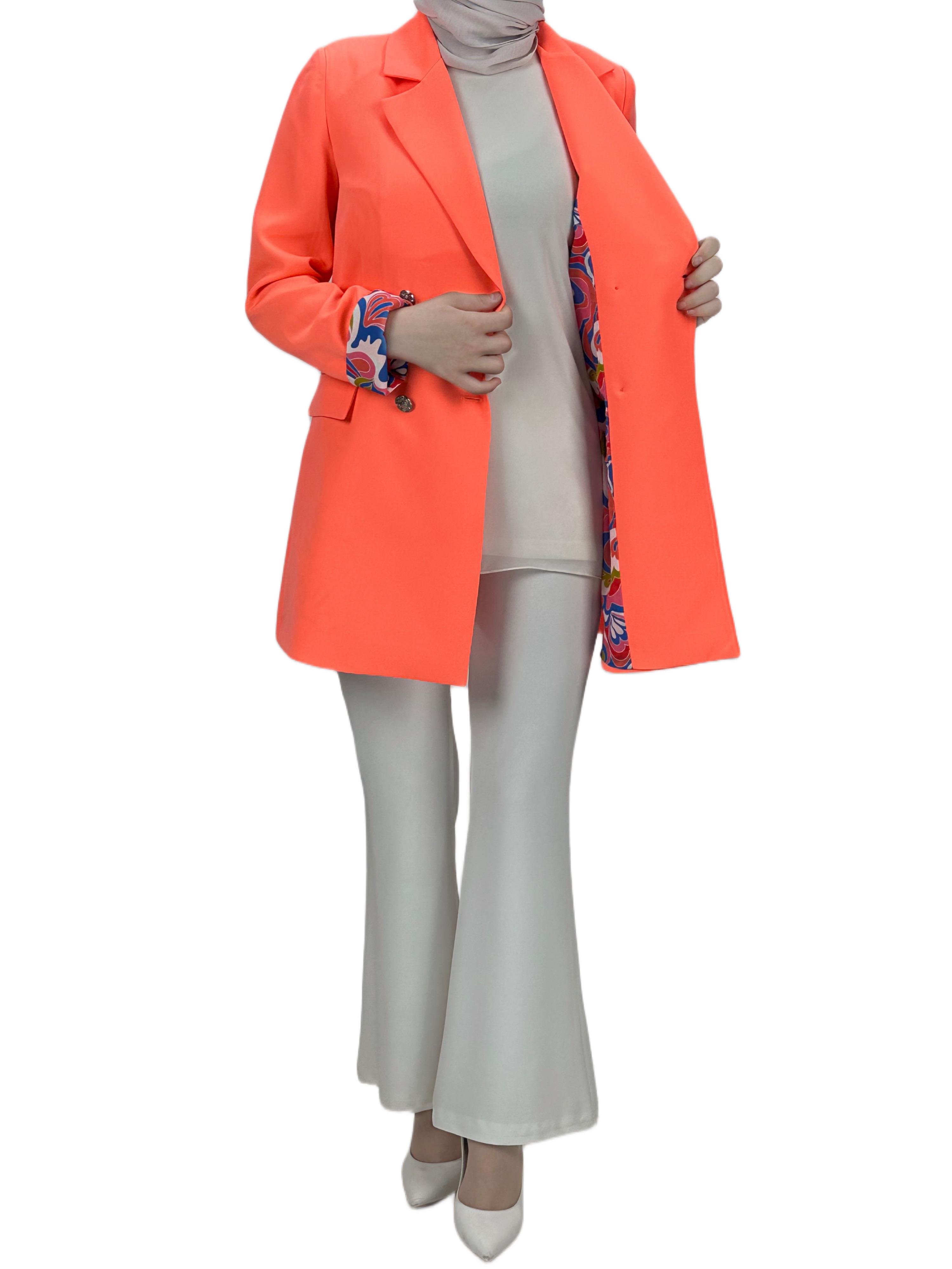 Blazer Ceket Şeftali OTW1109