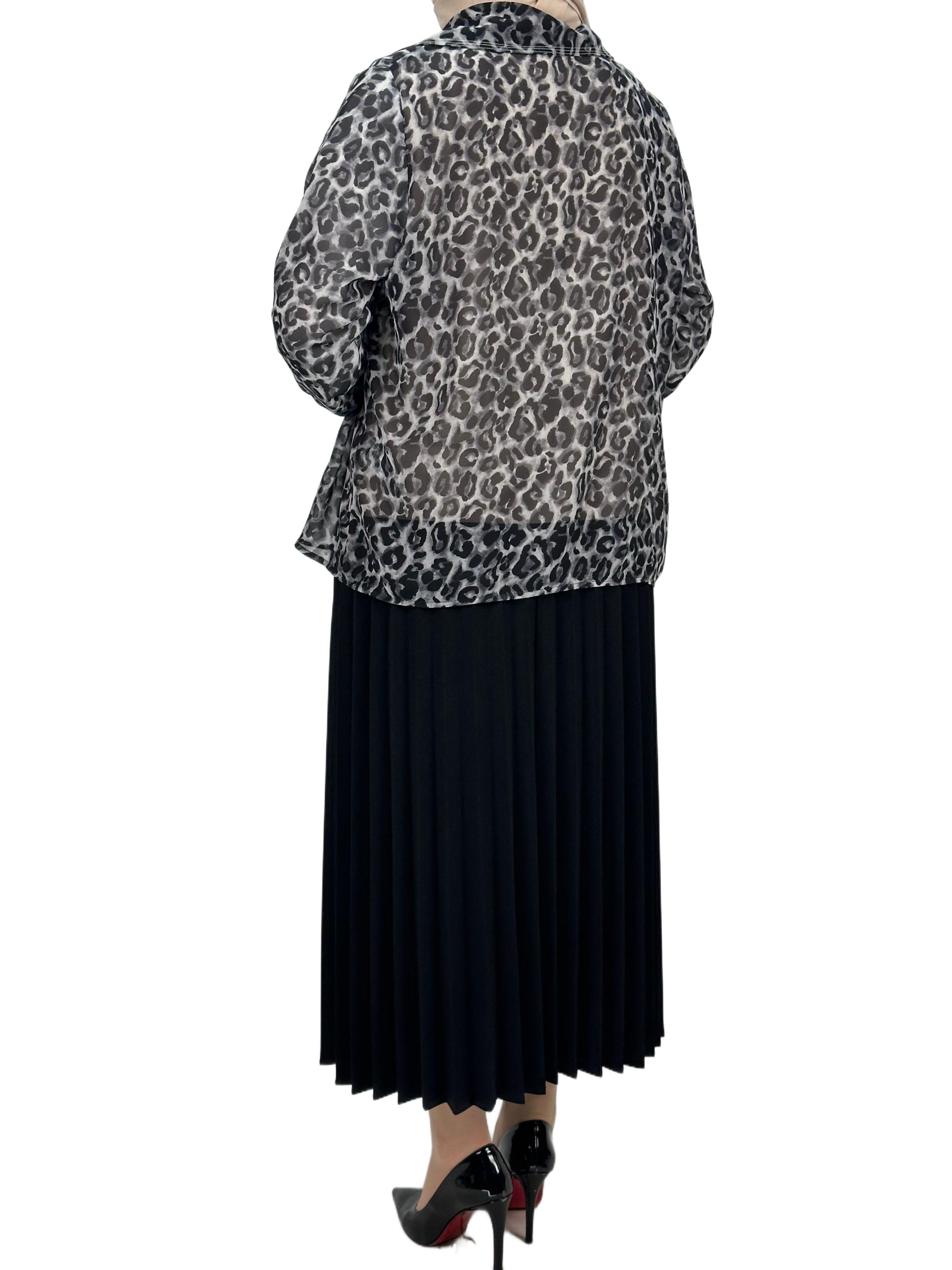 Büyük Beden Gömlek ve Bluz Takım Siyah OTW60014