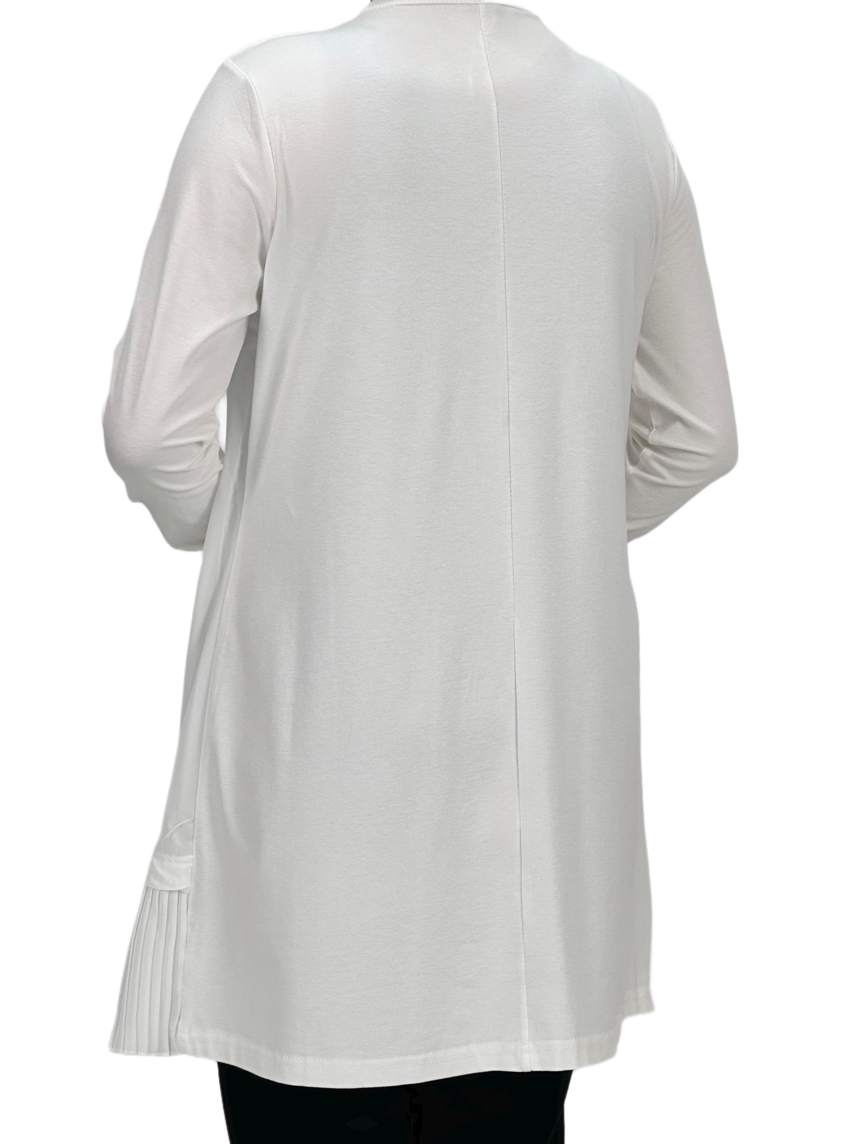 Büyük Beden Piliseli Kollu İçlik Ekru OTW877