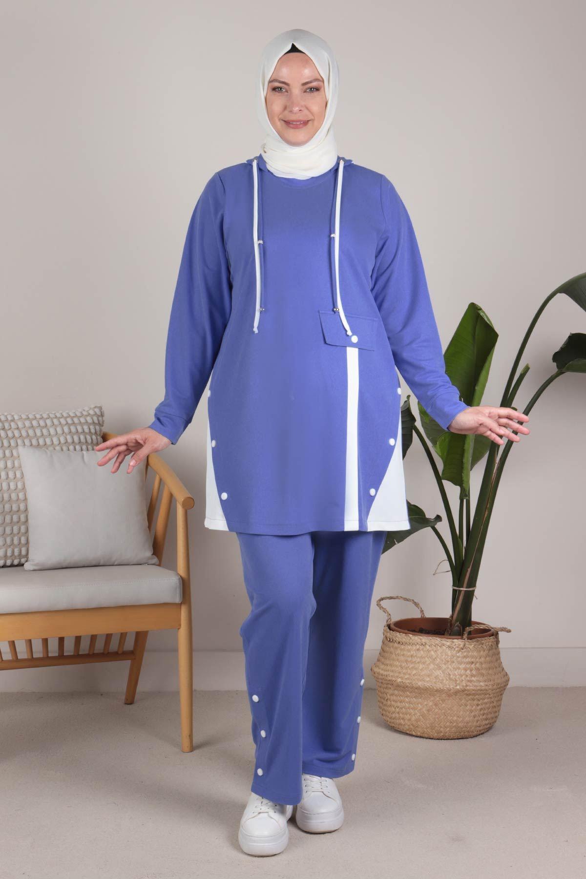 Büyük Beden Spor Takım Mavi OTW35087