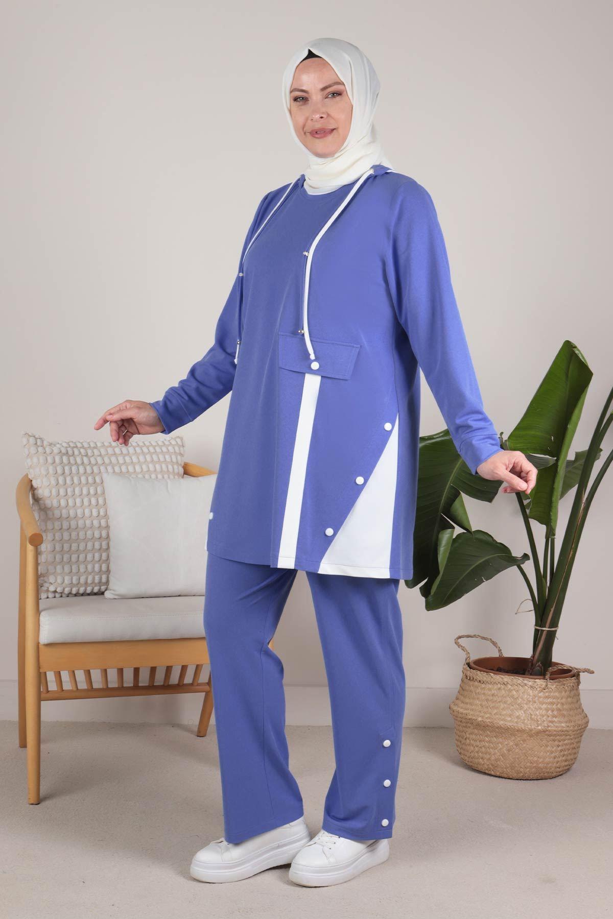 Büyük Beden Spor Takım Mavi OTW35087