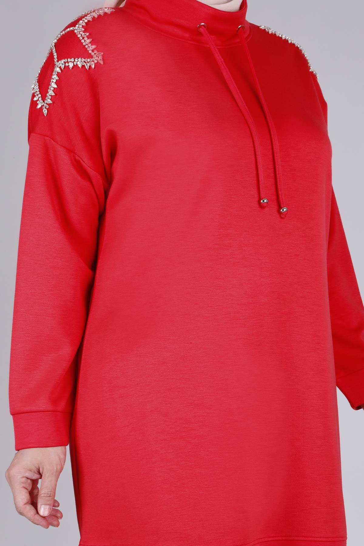 Büyük Beden Tunik Mercan OTW20107