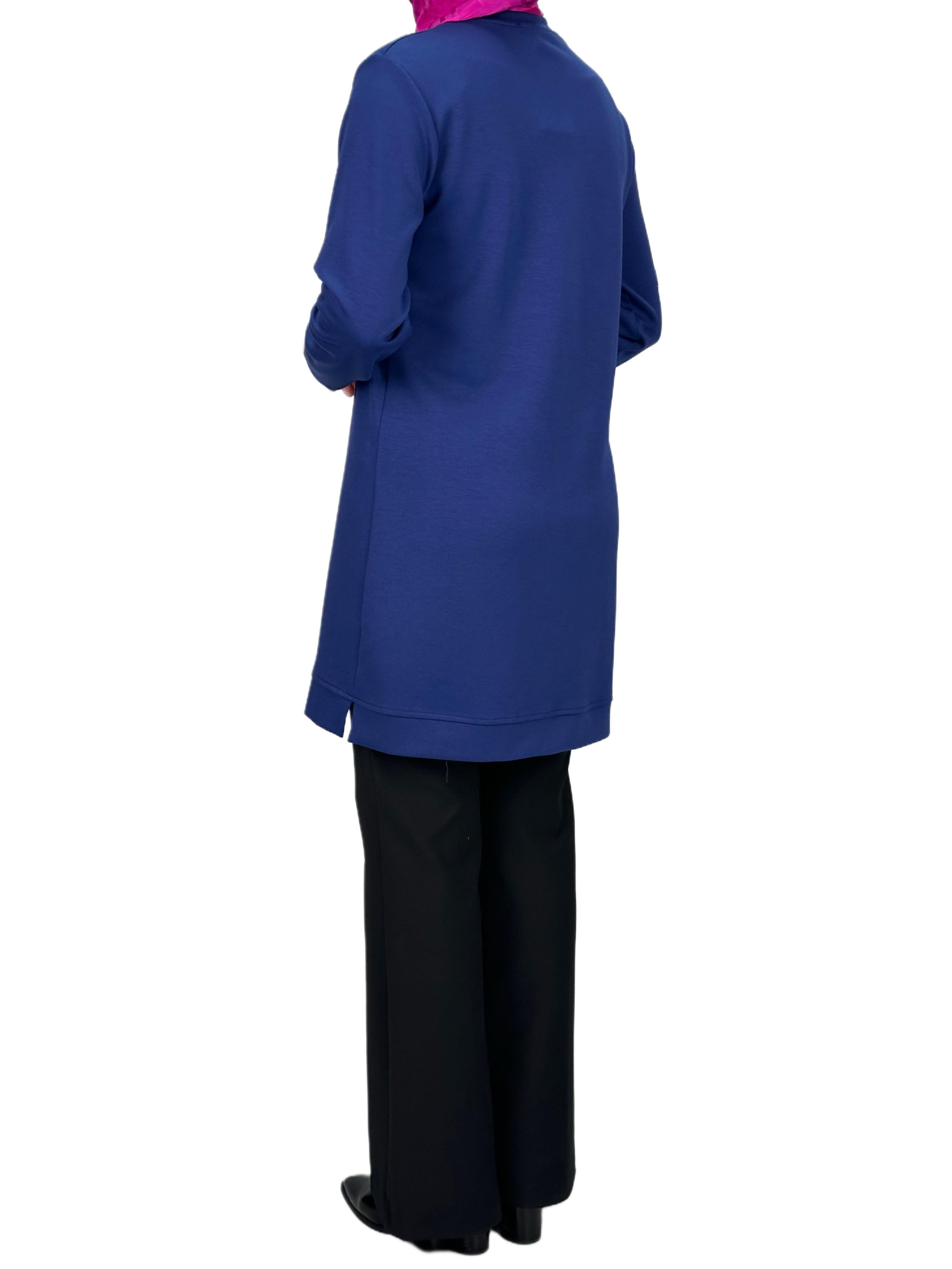 Büyük Beden Tunik Saks OTW2117