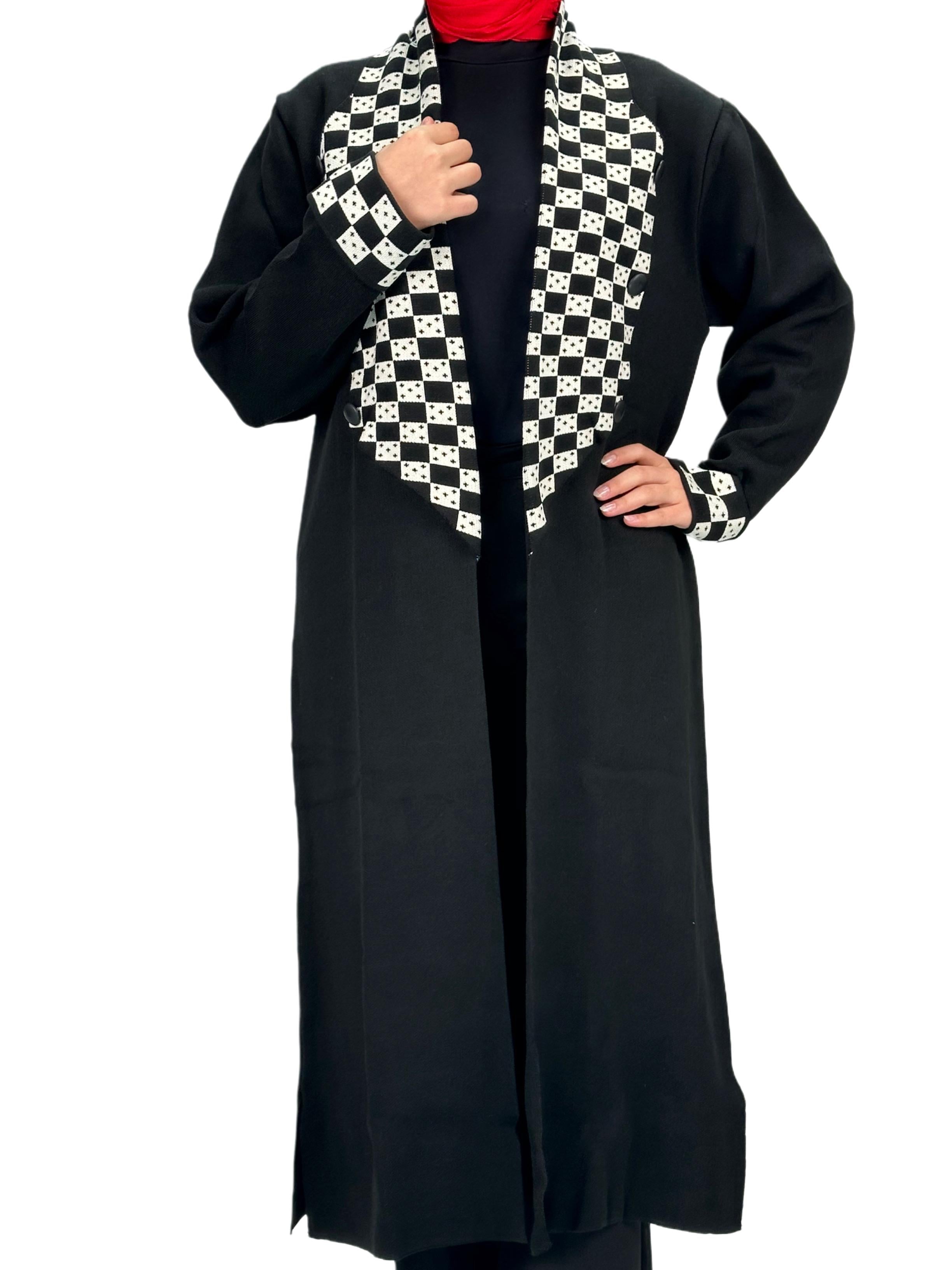 Çelik Örme Triko Hırka Siyah OTW116