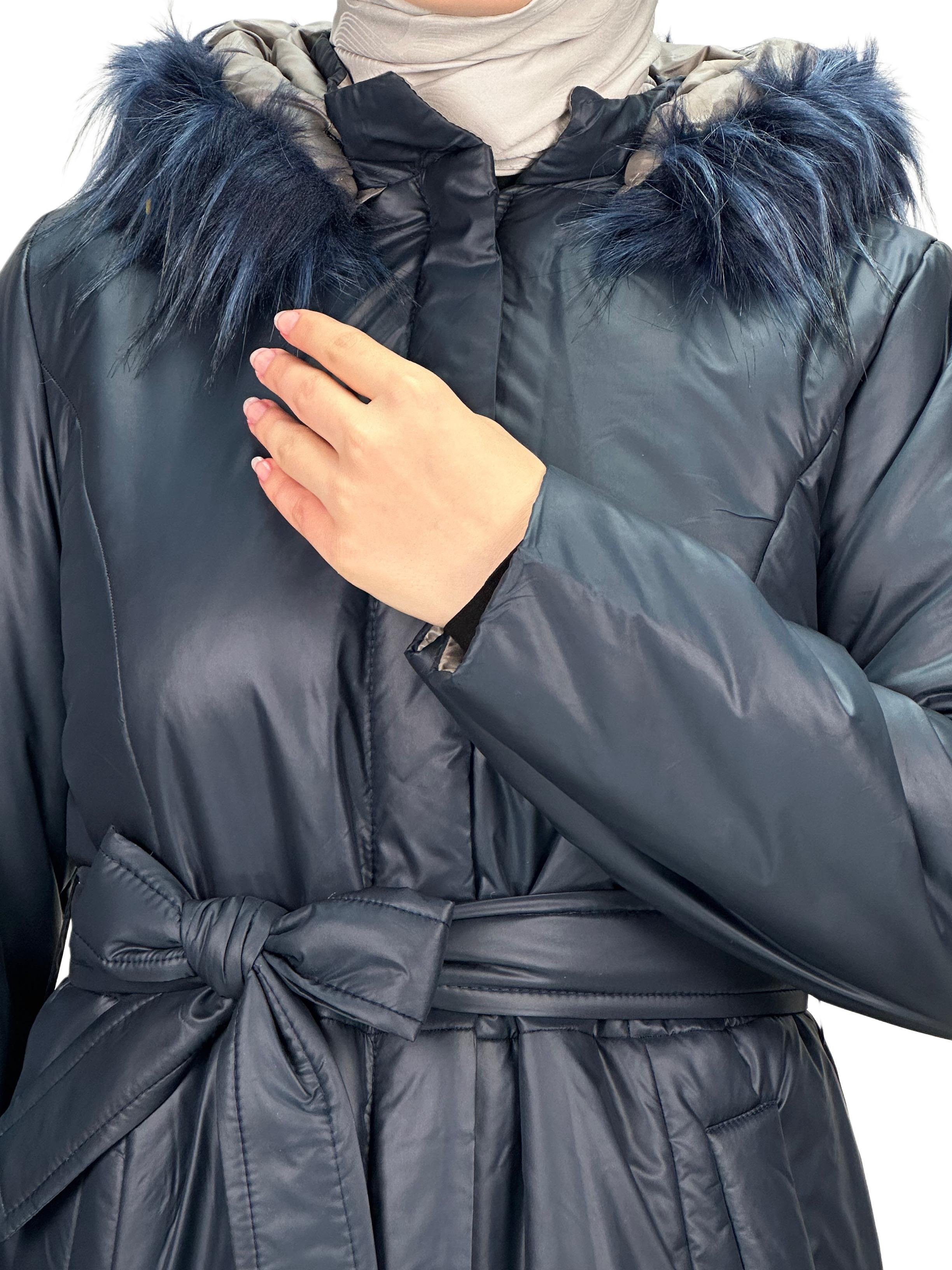 Çift Taraflı Şişme Mont Lacivert OTW36250