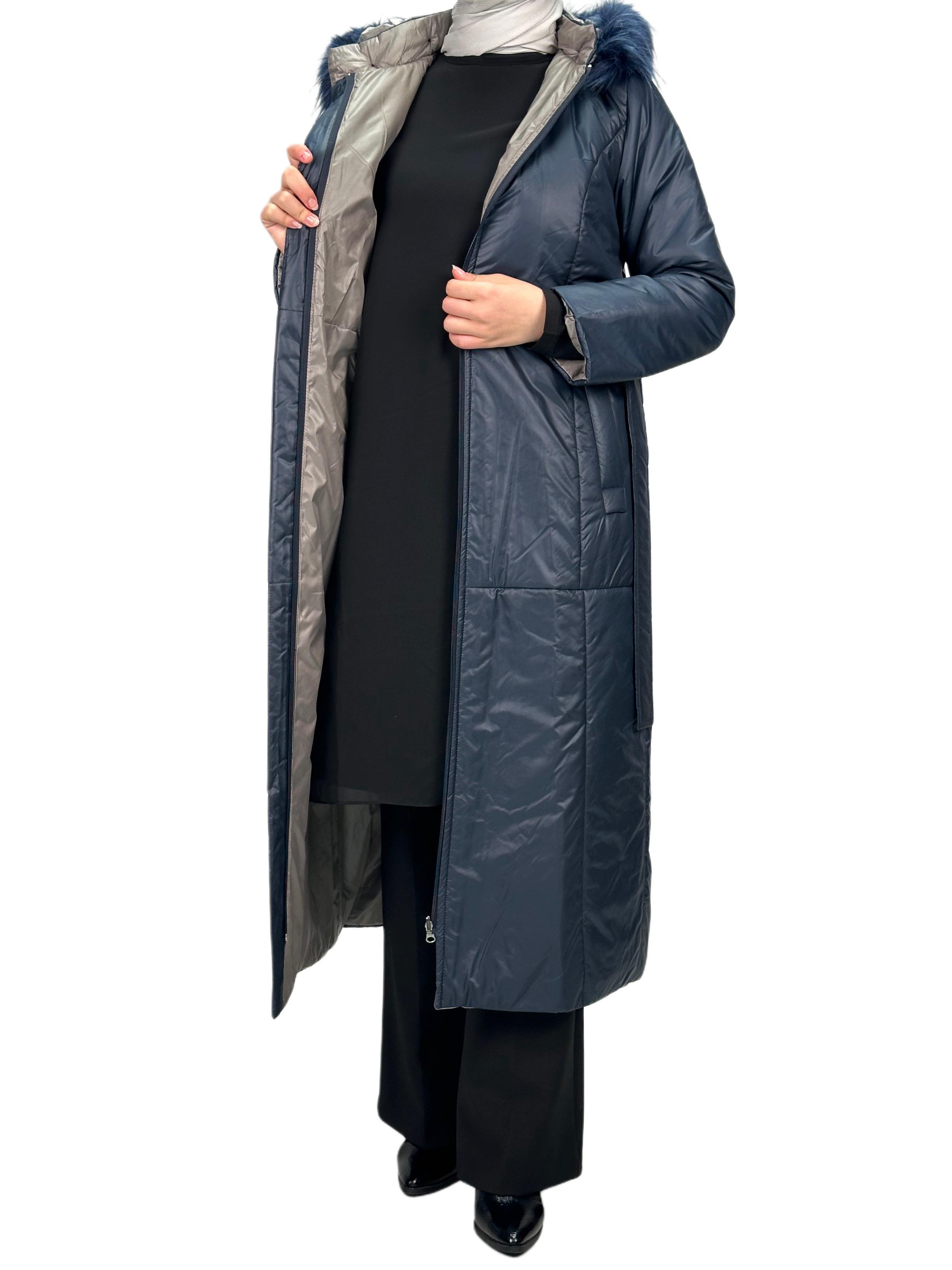 Çift Taraflı Şişme Mont Lacivert OTW36250