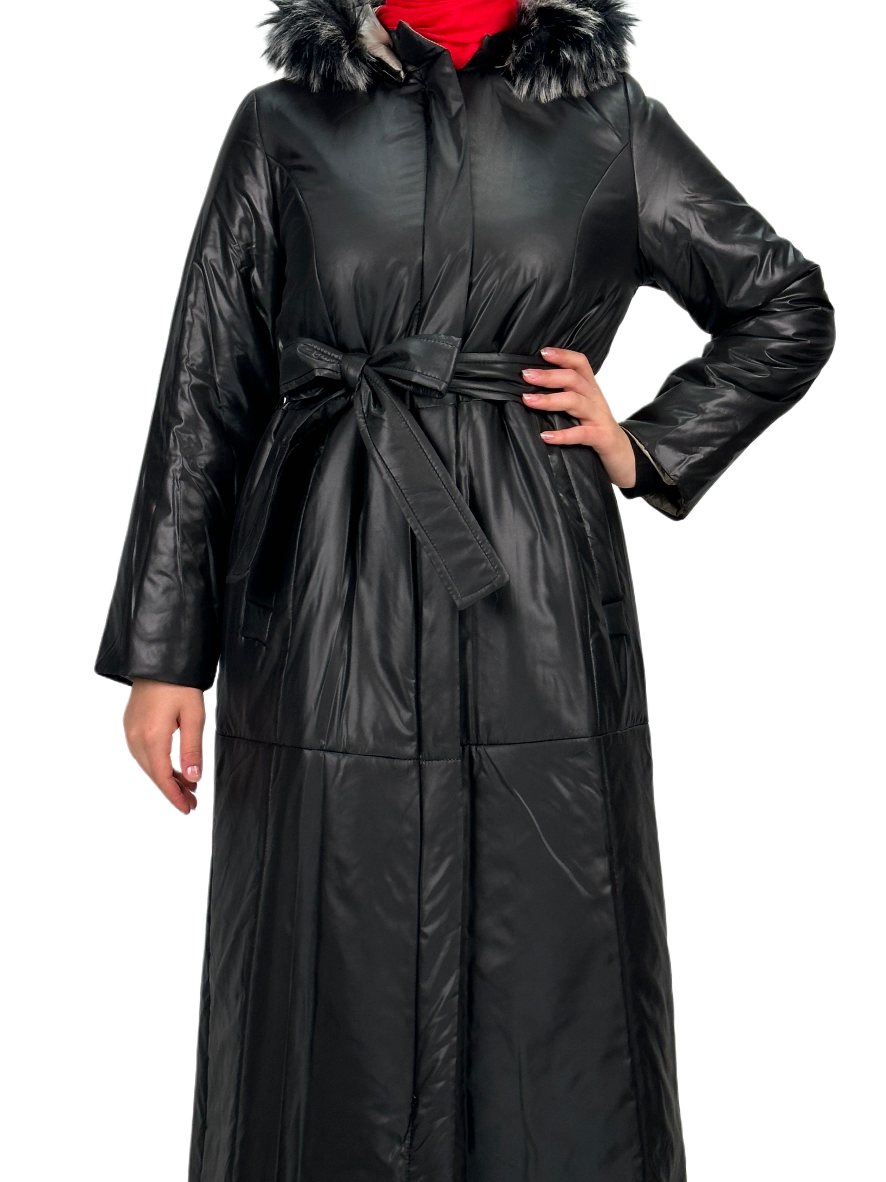 Çift Taraflı Şişme Mont Siyah OTW36250