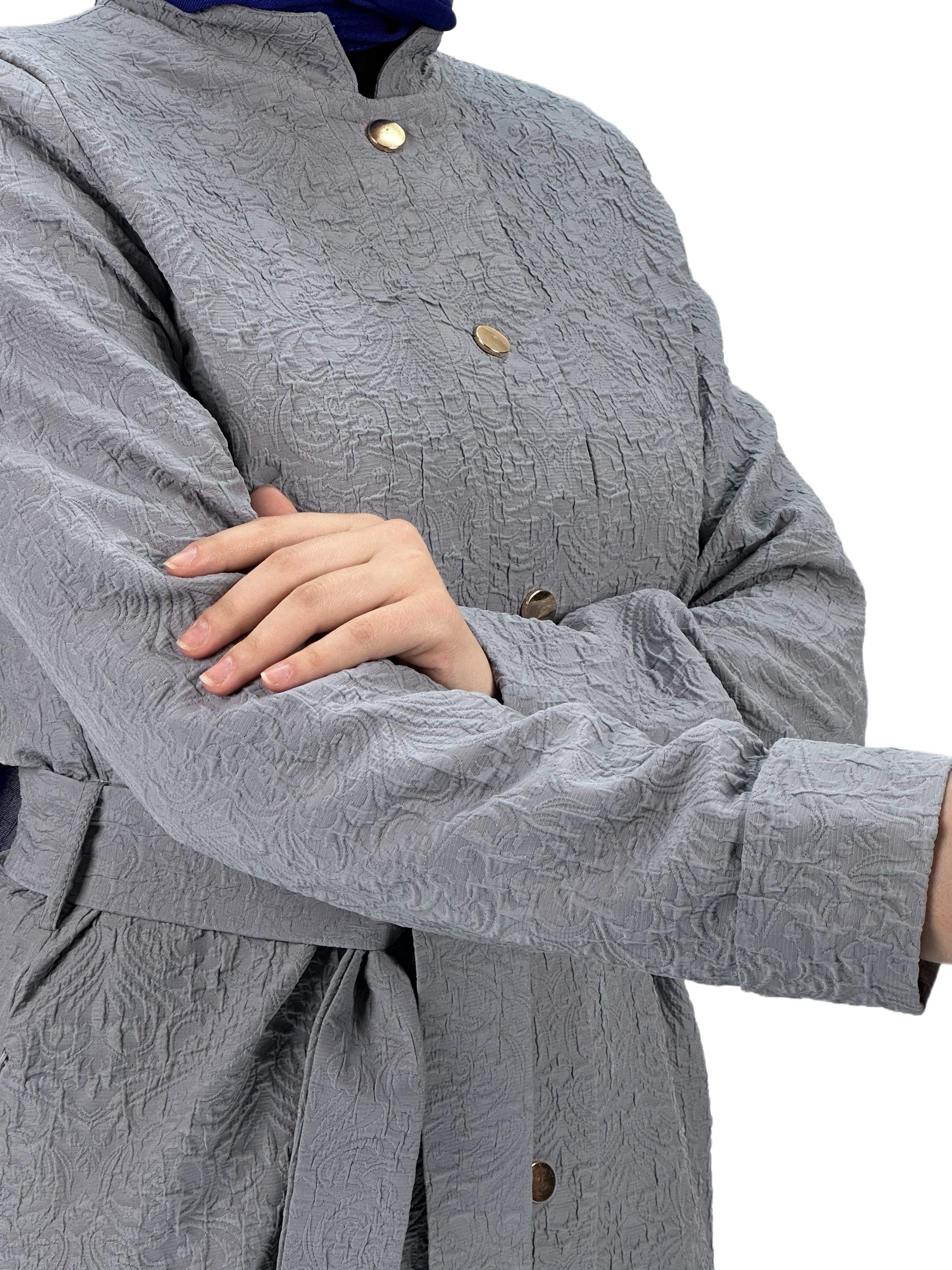 Çıtçıtlı Kap Gri OTW36228