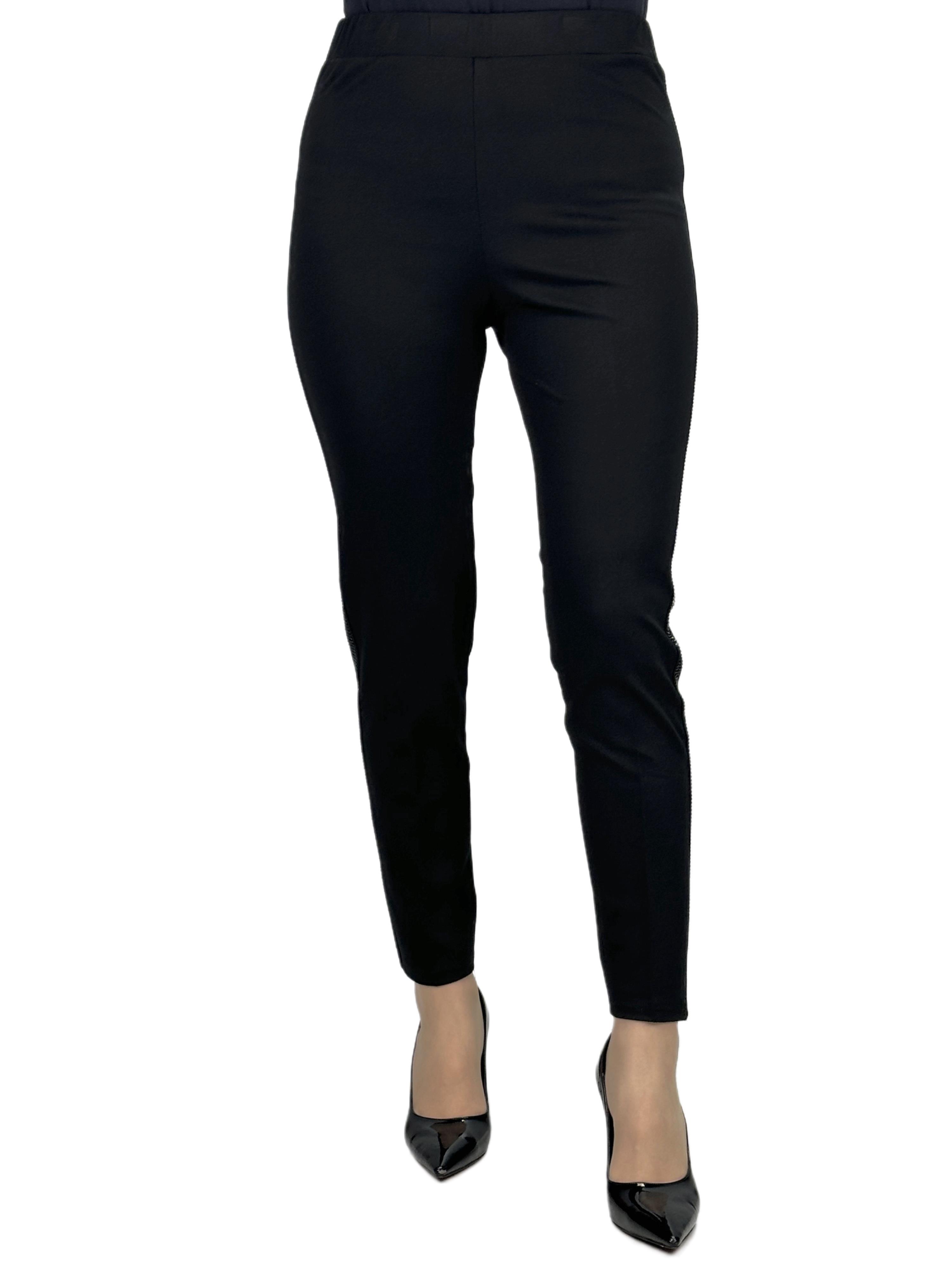 Dar Paça Taşlı Pantolon Siyah OTW3086