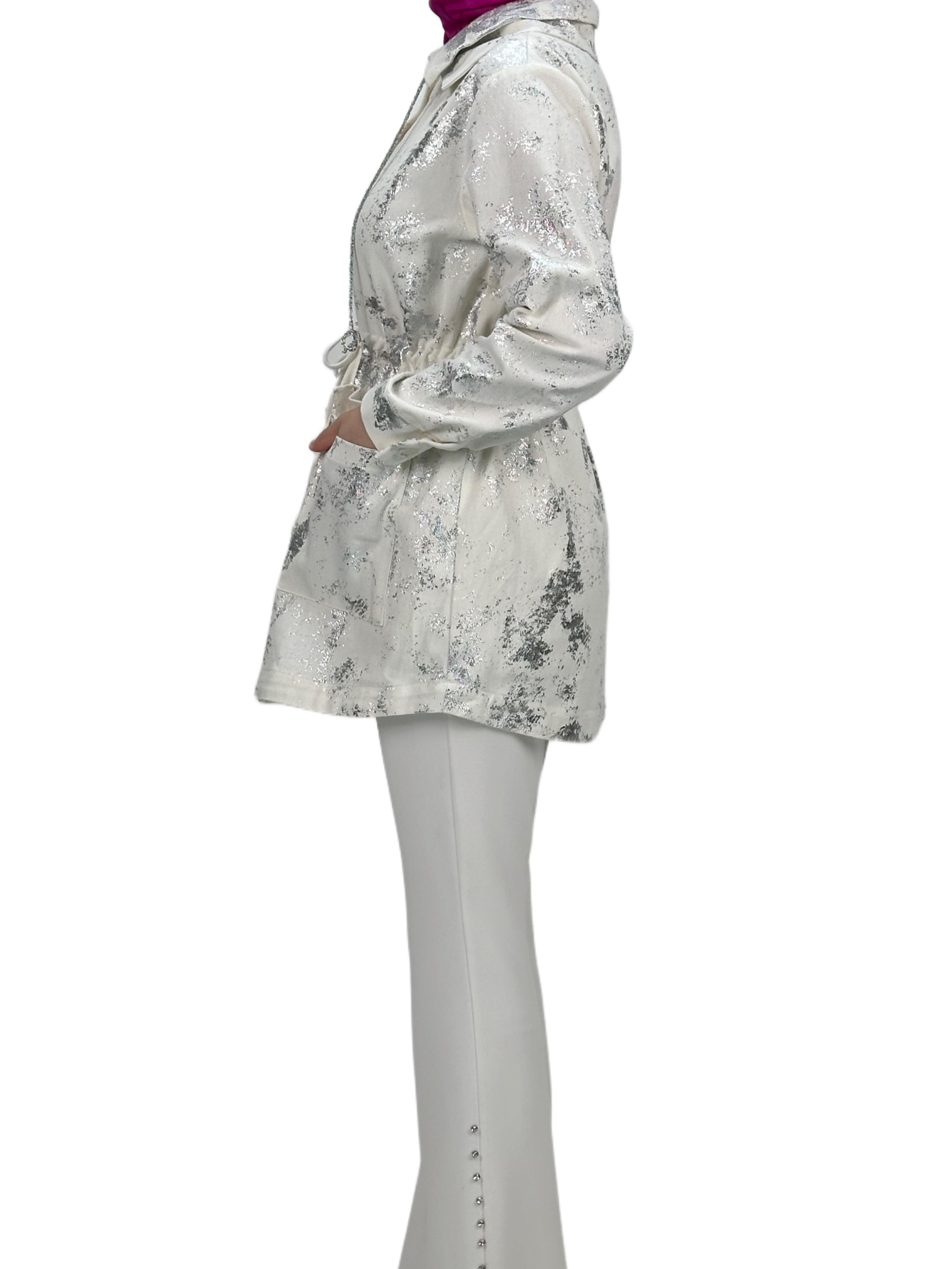 Düğmeli Ceket Beyaz OTW9205