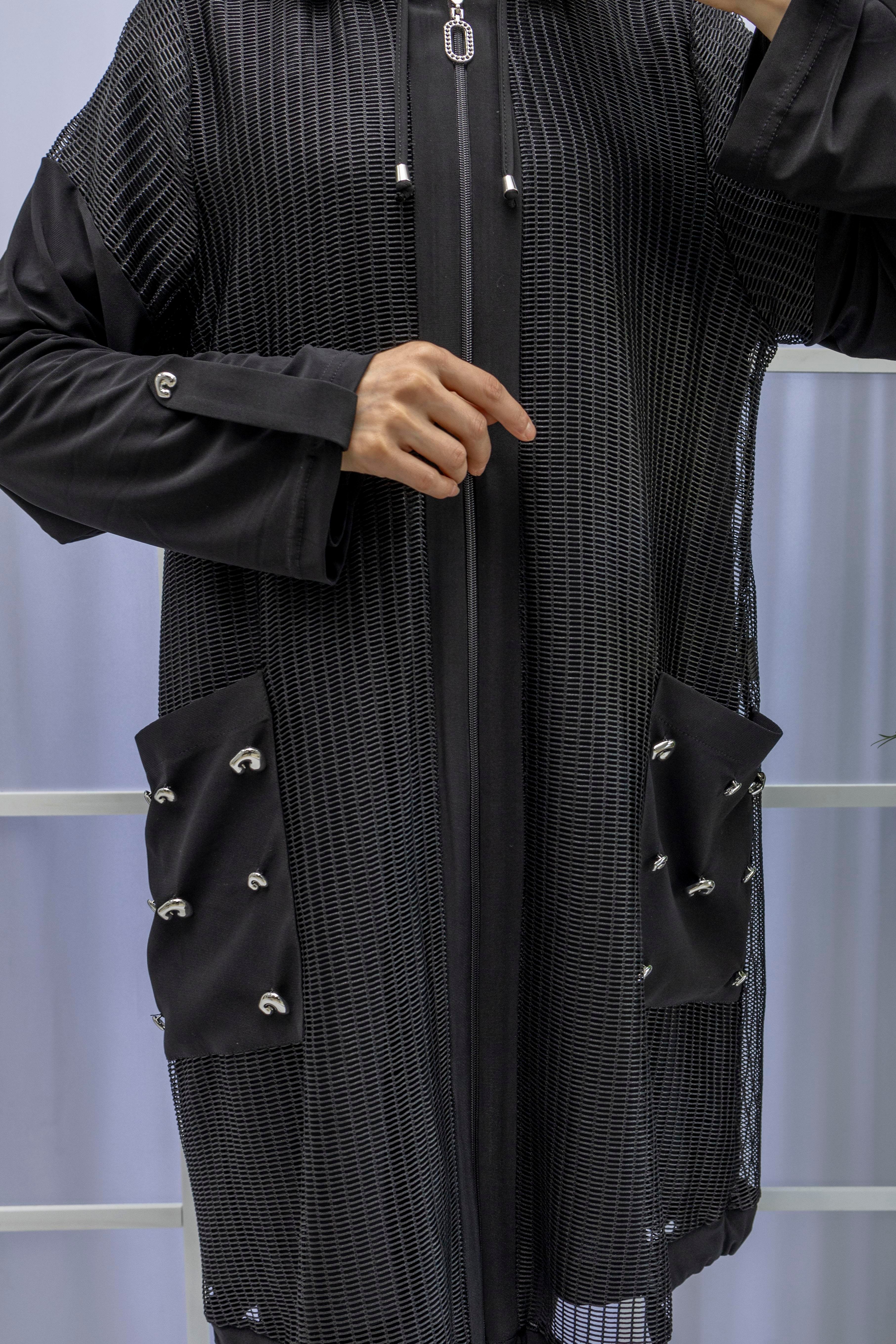 DULE BÜYÜK BEDEN FİLELİ KAP Siyah OTW584