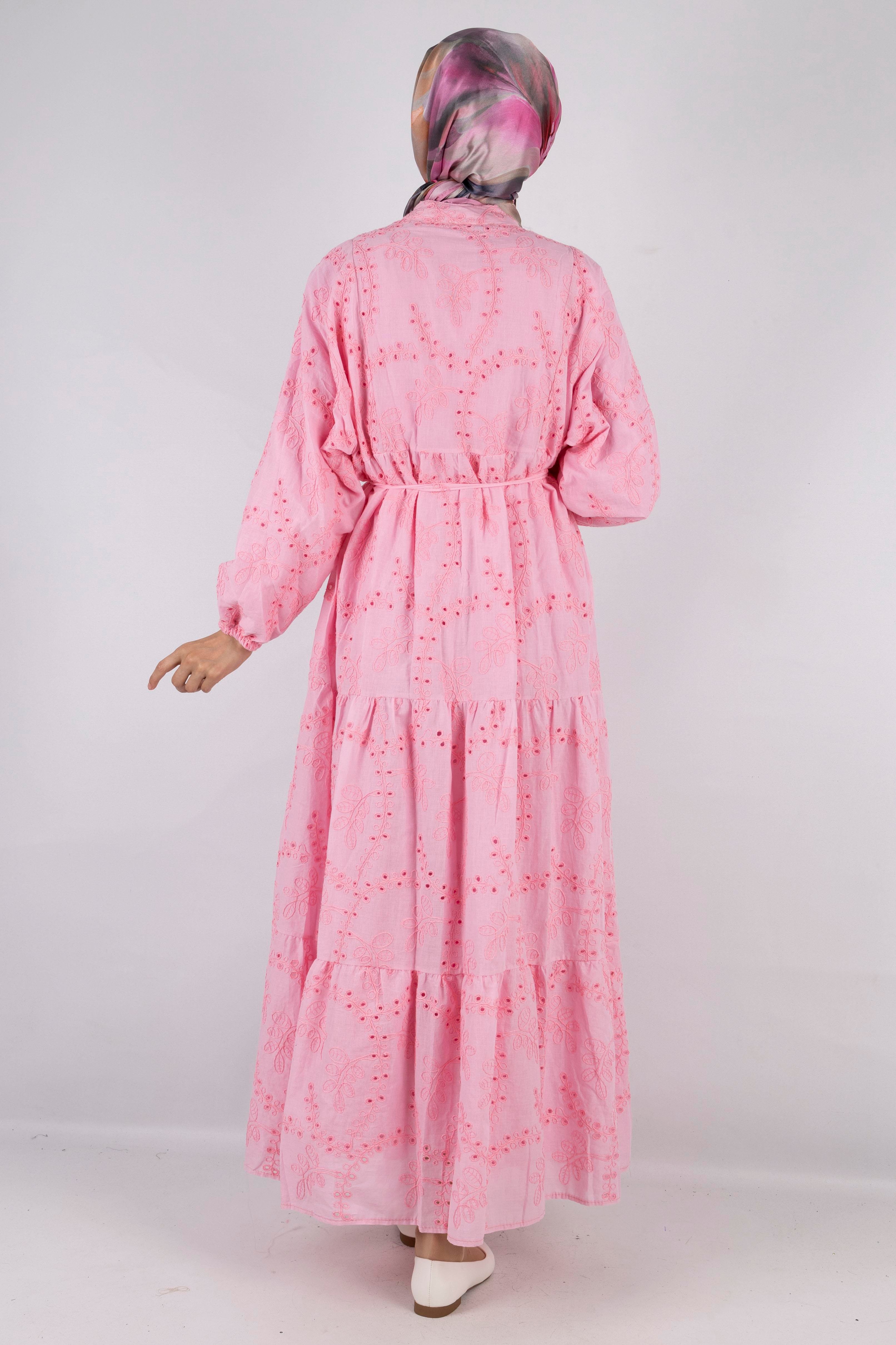 Fisto Elbise Pembe OTW2755