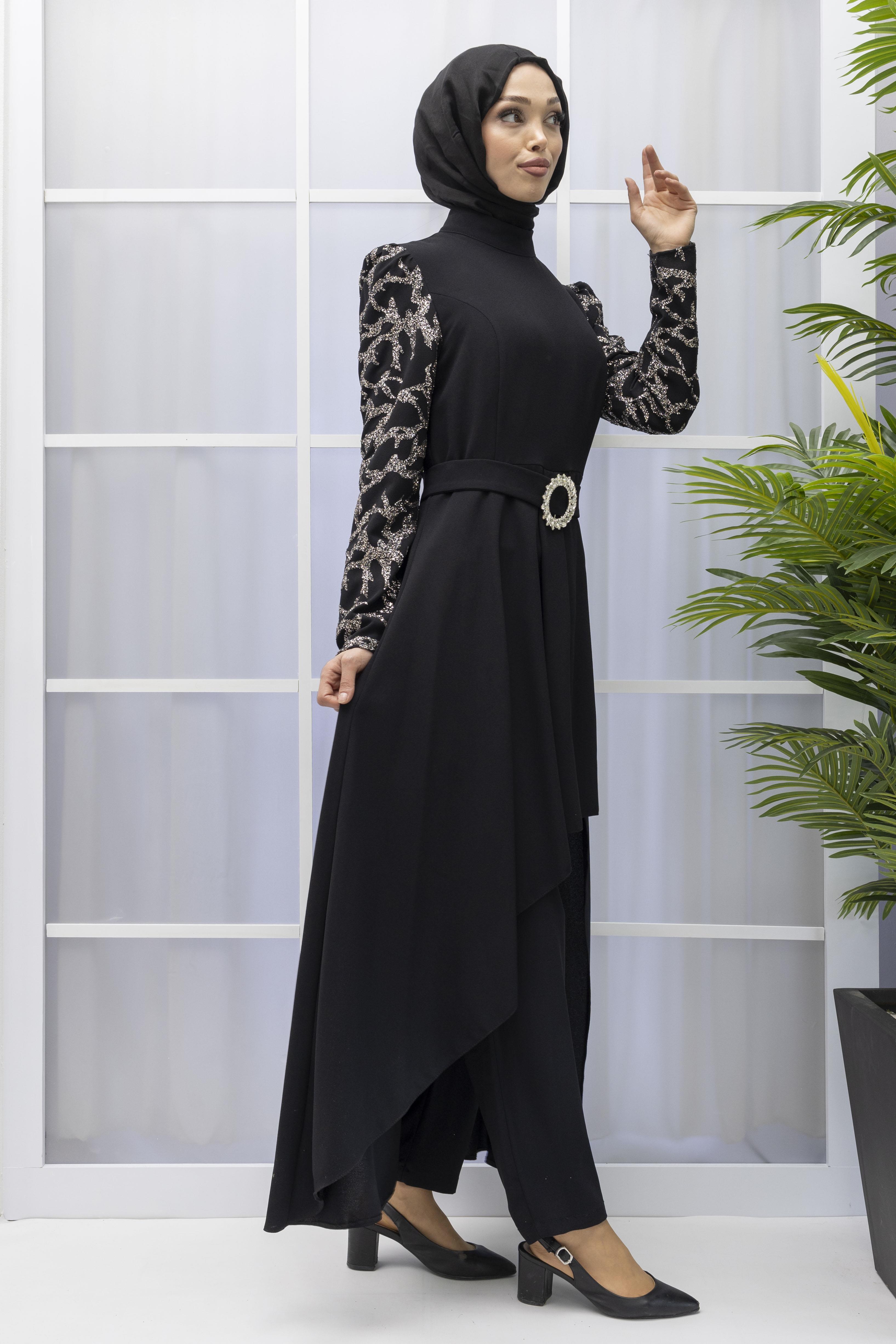 GAZELLA TESETTÜR ABİYE TAKIM Siyah OTW38929