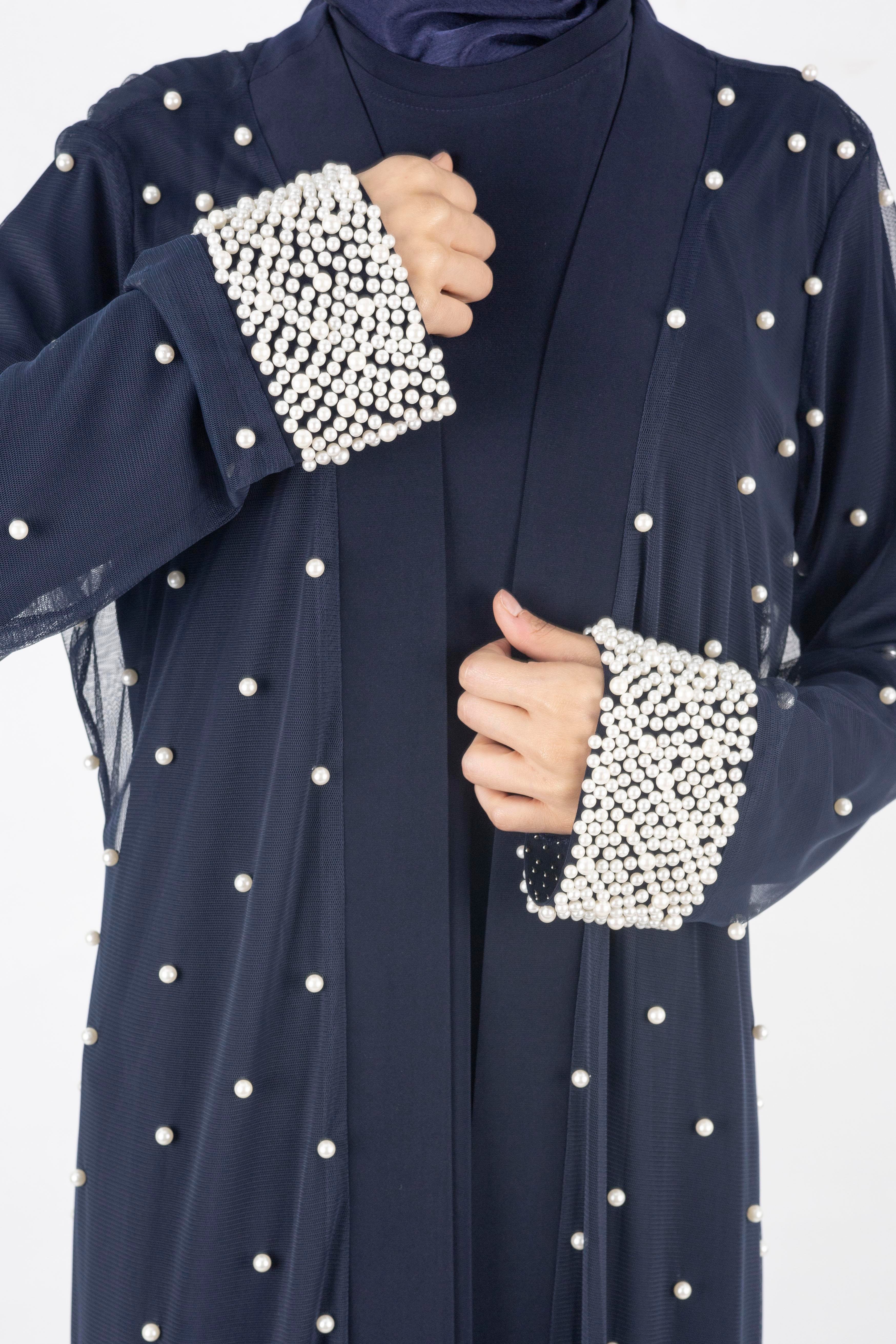 İncili Abayalı Takım Lacivert OTW36236