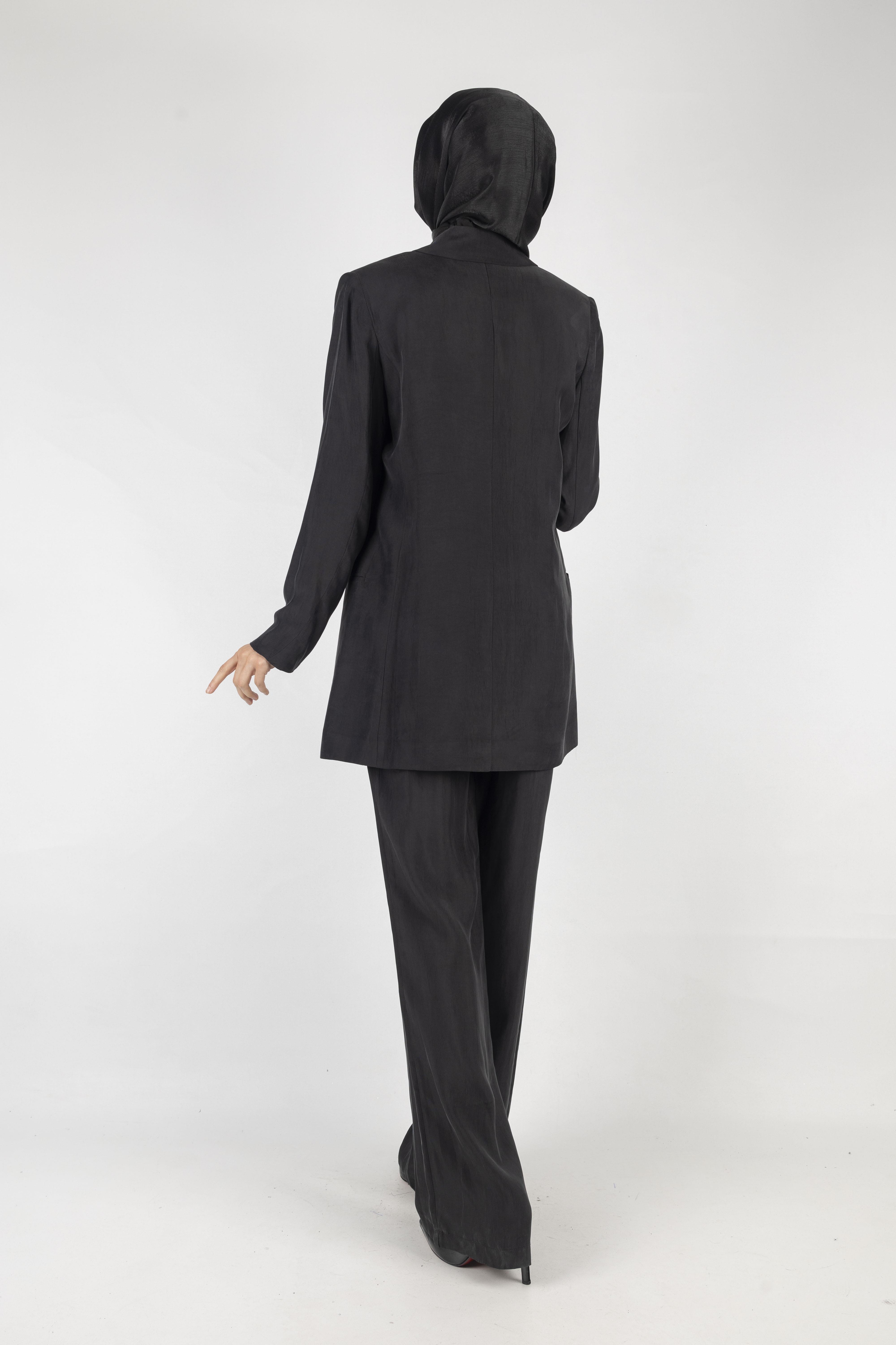 İpek Qupra Ceket Siyah OTW15211