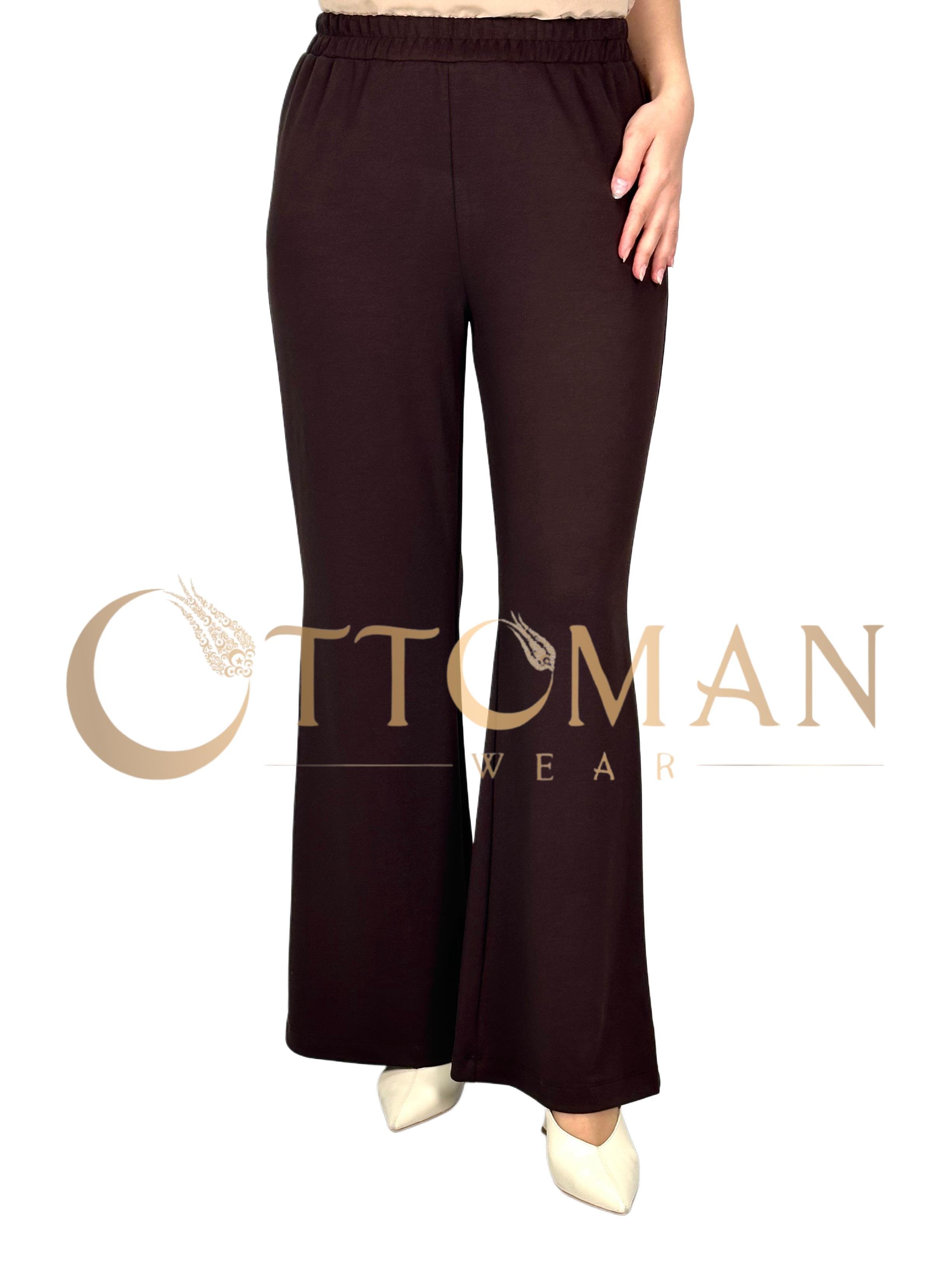 İspanyol Paça Pantolon Kahve OTW1099
