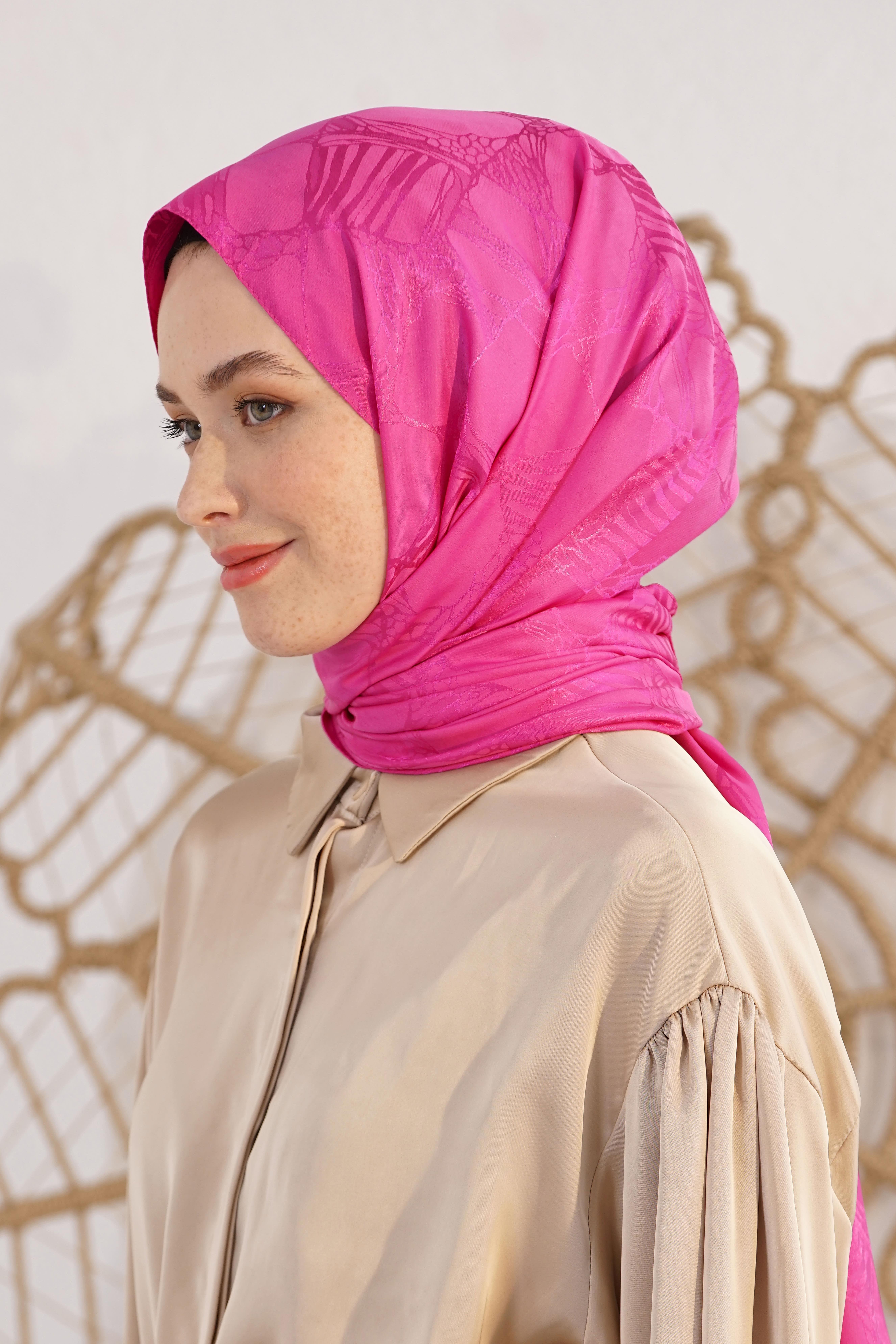 Jakar Retro Şal Fuşya OTW4261