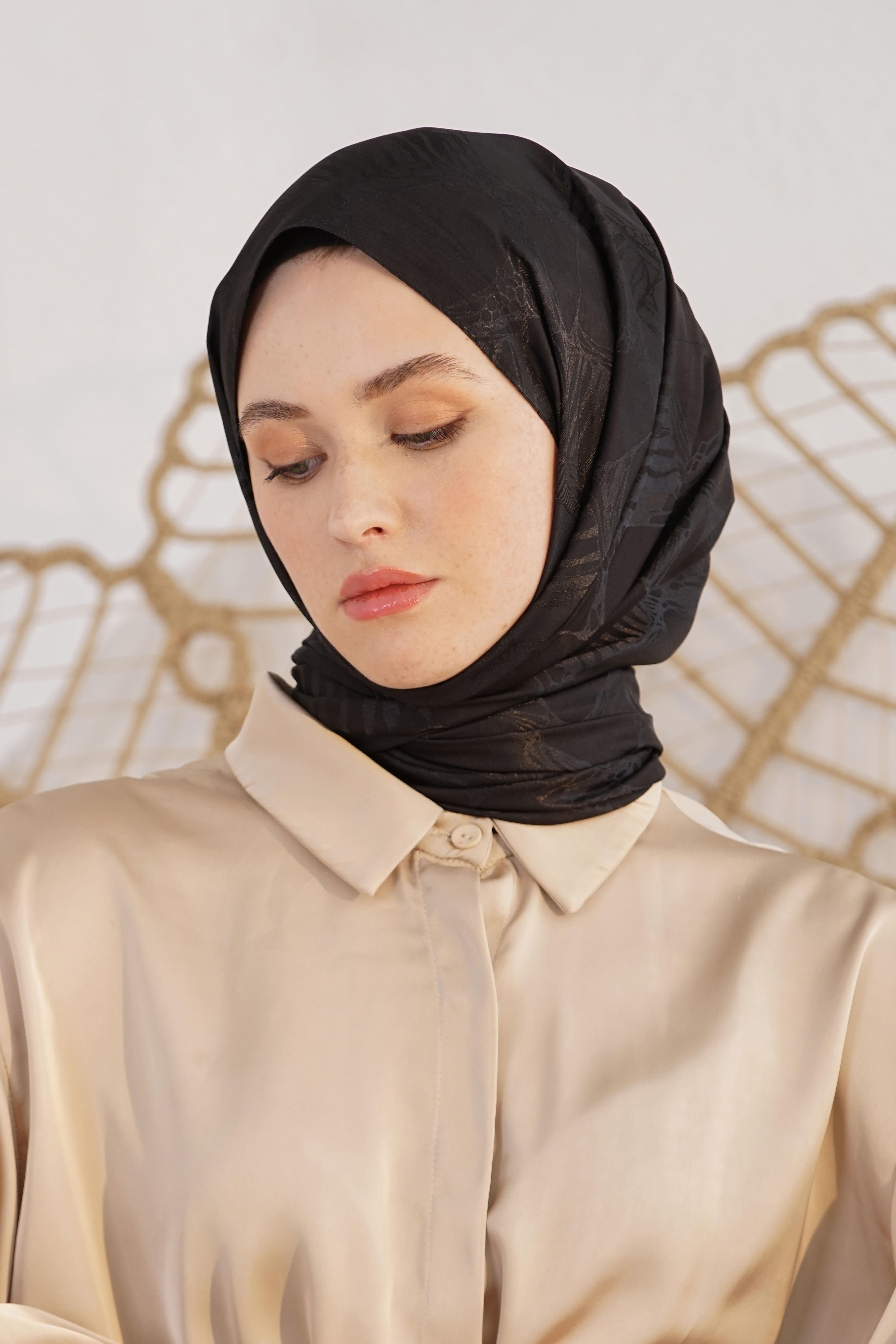 Jakar Retro Şal Siyah OTW4261