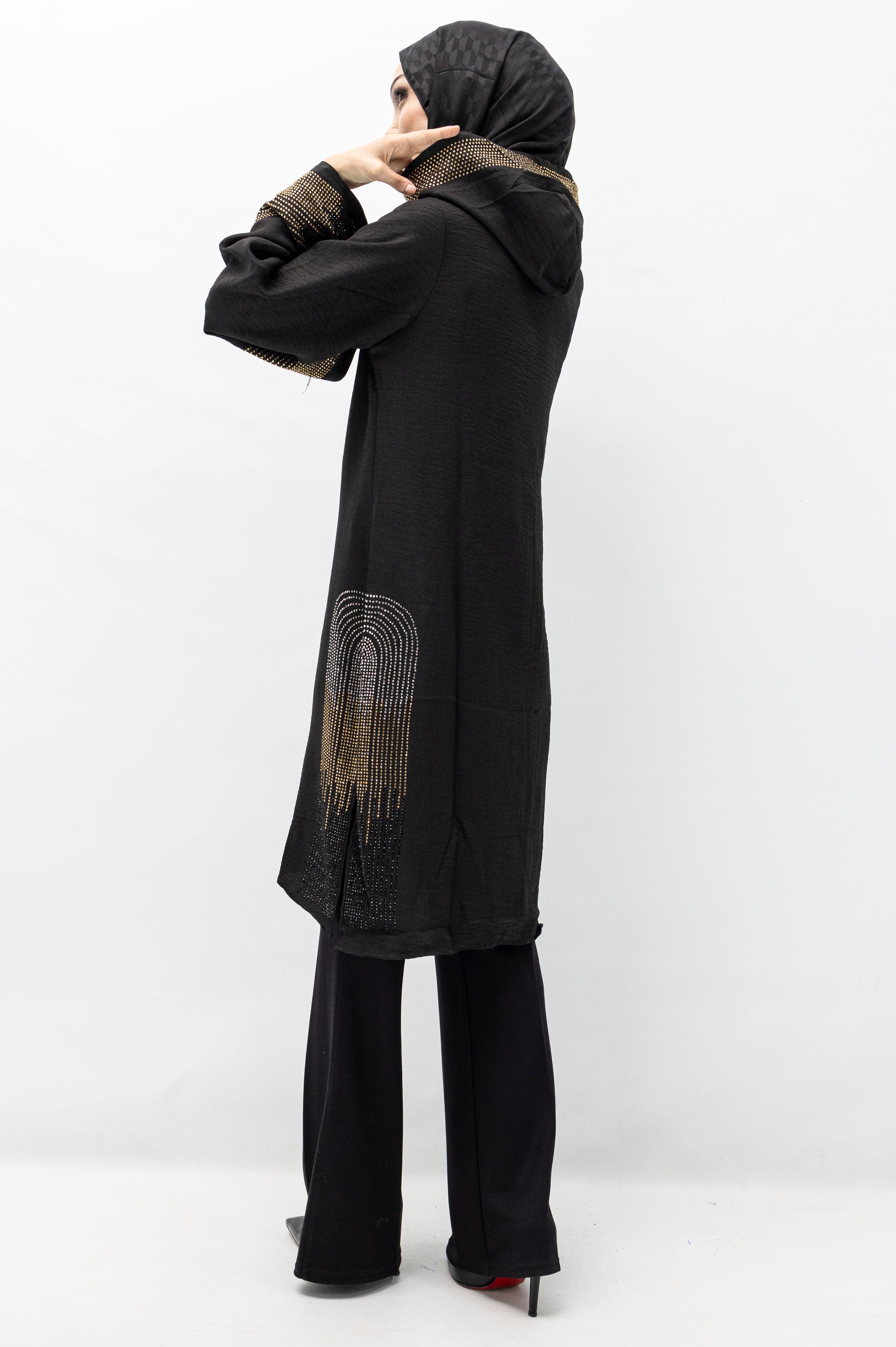 KETEN KAP Siyah OTW6290TAŞLI