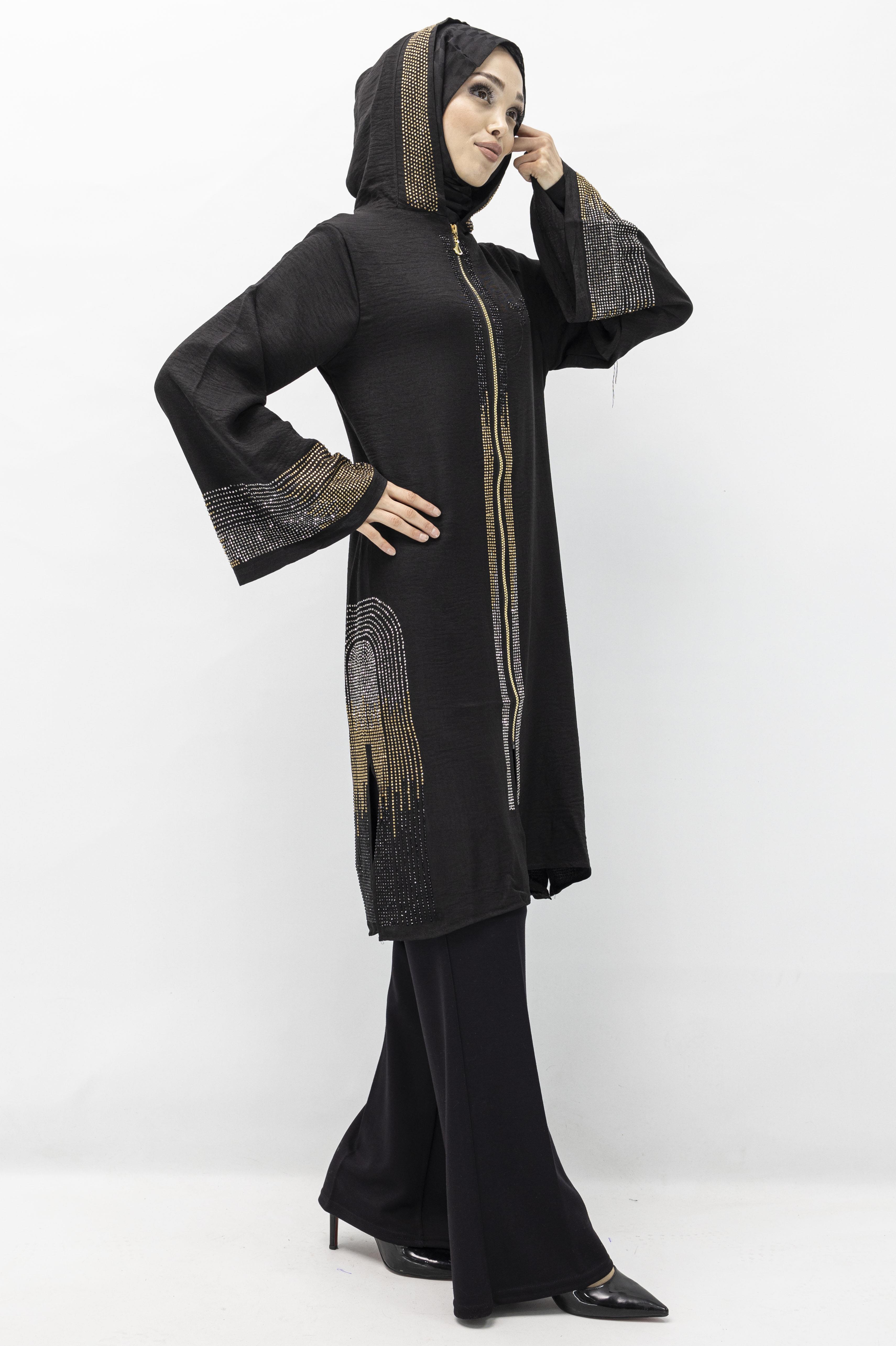 KETEN KAP Siyah OTW6290TAŞLI