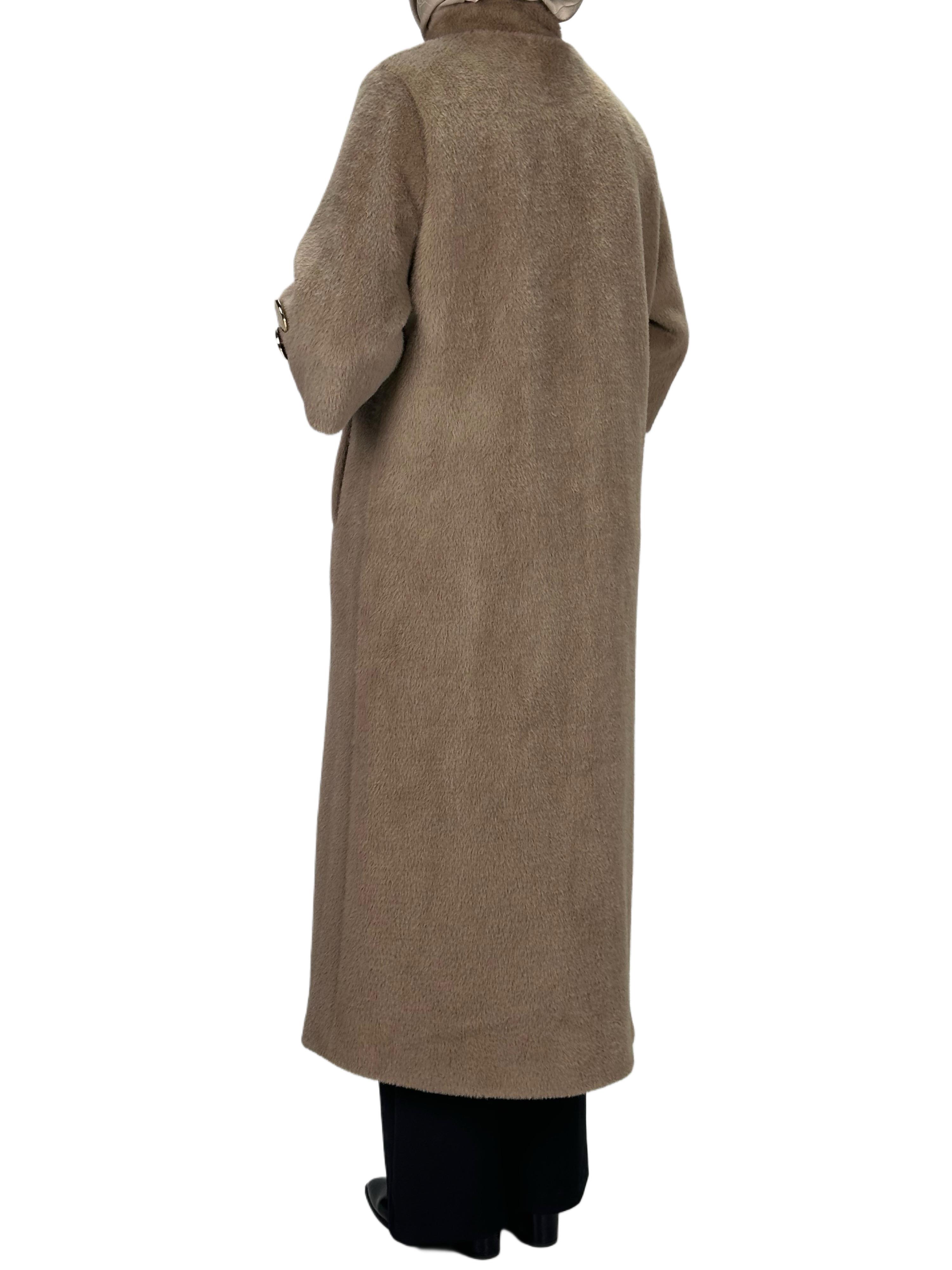 Kolları Örme Angora Kaban Koyu Bej OTW7129