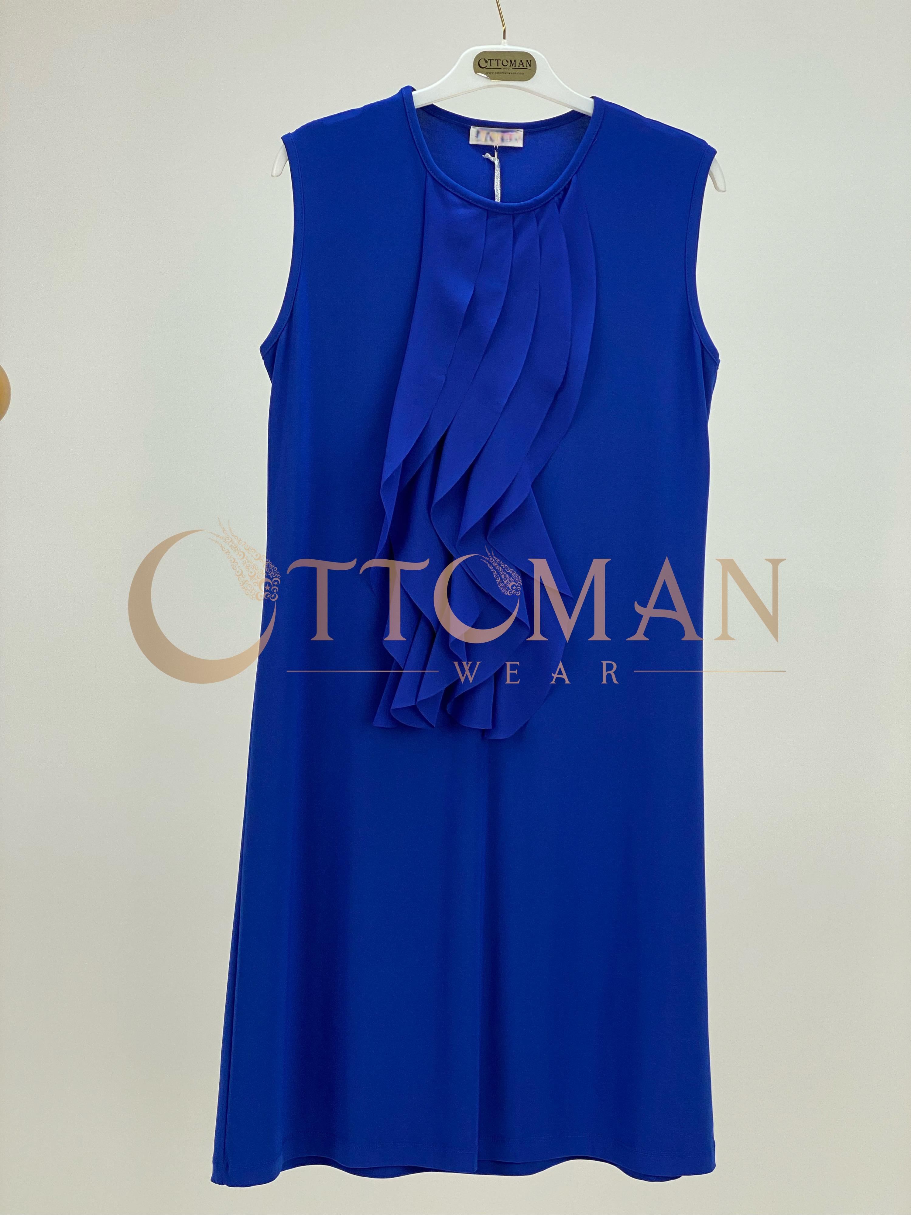 Kolsuz Volanlı İçlik Saks OTW8823